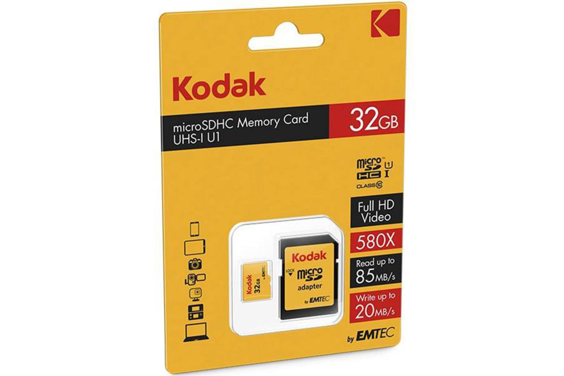 Emtec Kodak microSDHC Class 10 UHS-I U1 32GB