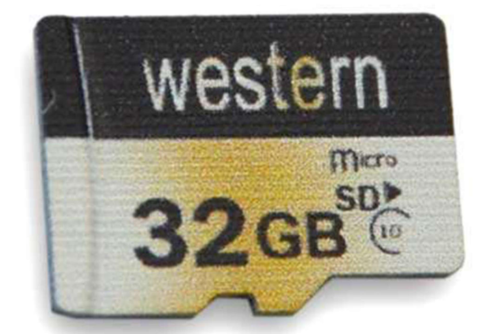 وسترن microSDHC با ظرفیت 32 گیگابایت کلاس 10
