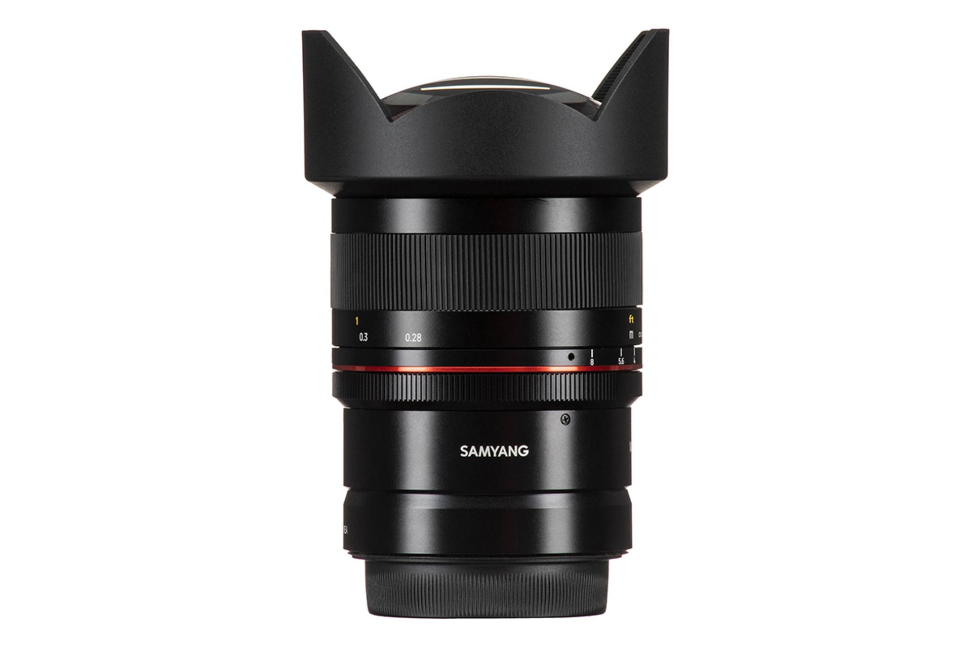 لنز تله فوتو سامیانگ Samyang MF 14mm F2.8 Mk2 / نمای کنار