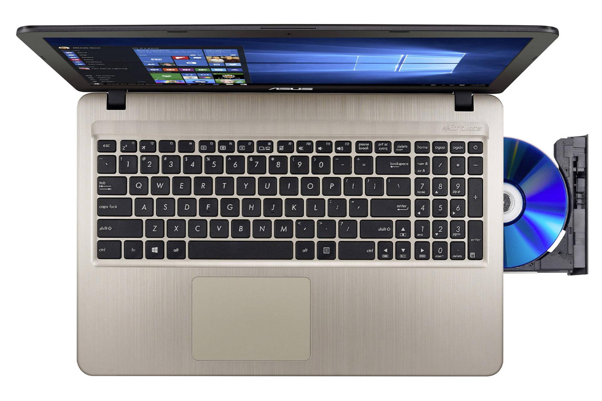 ویووبوک F540NA ایسوس -صفحه نمایش و صفحه کلید و ویندوز 10 / ASUS VivoBook F540NA