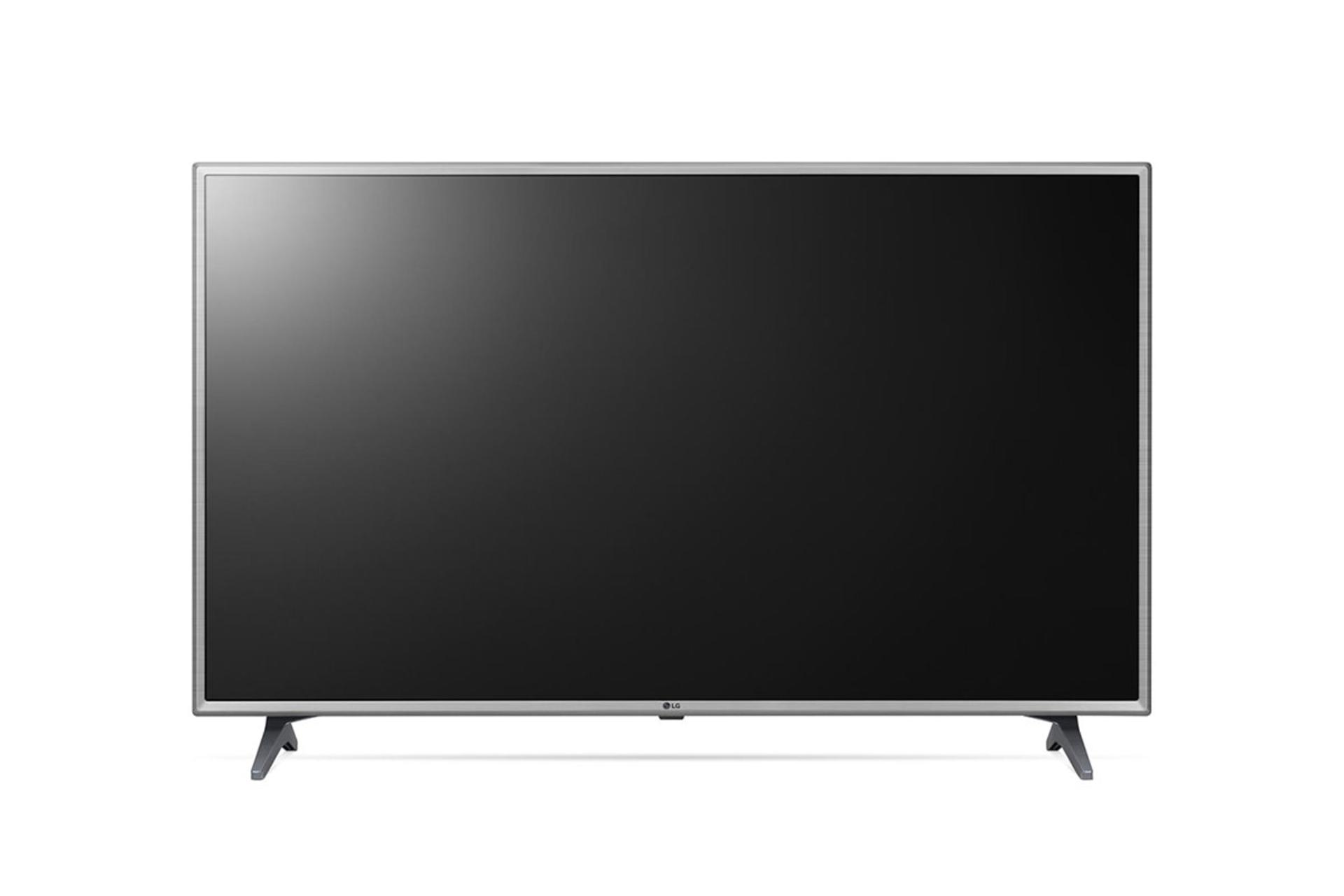  نمای جلوی تلویزیون ال جی LK6300 مدل 49 اینچ با رنگ نقره ای و صفحه خاموش