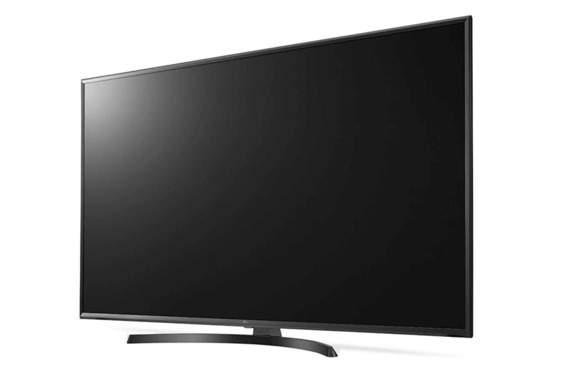 نمای نیم رخ تلویزیون ال جی UK6400 مدل 49 اینچ در حالت خاموش