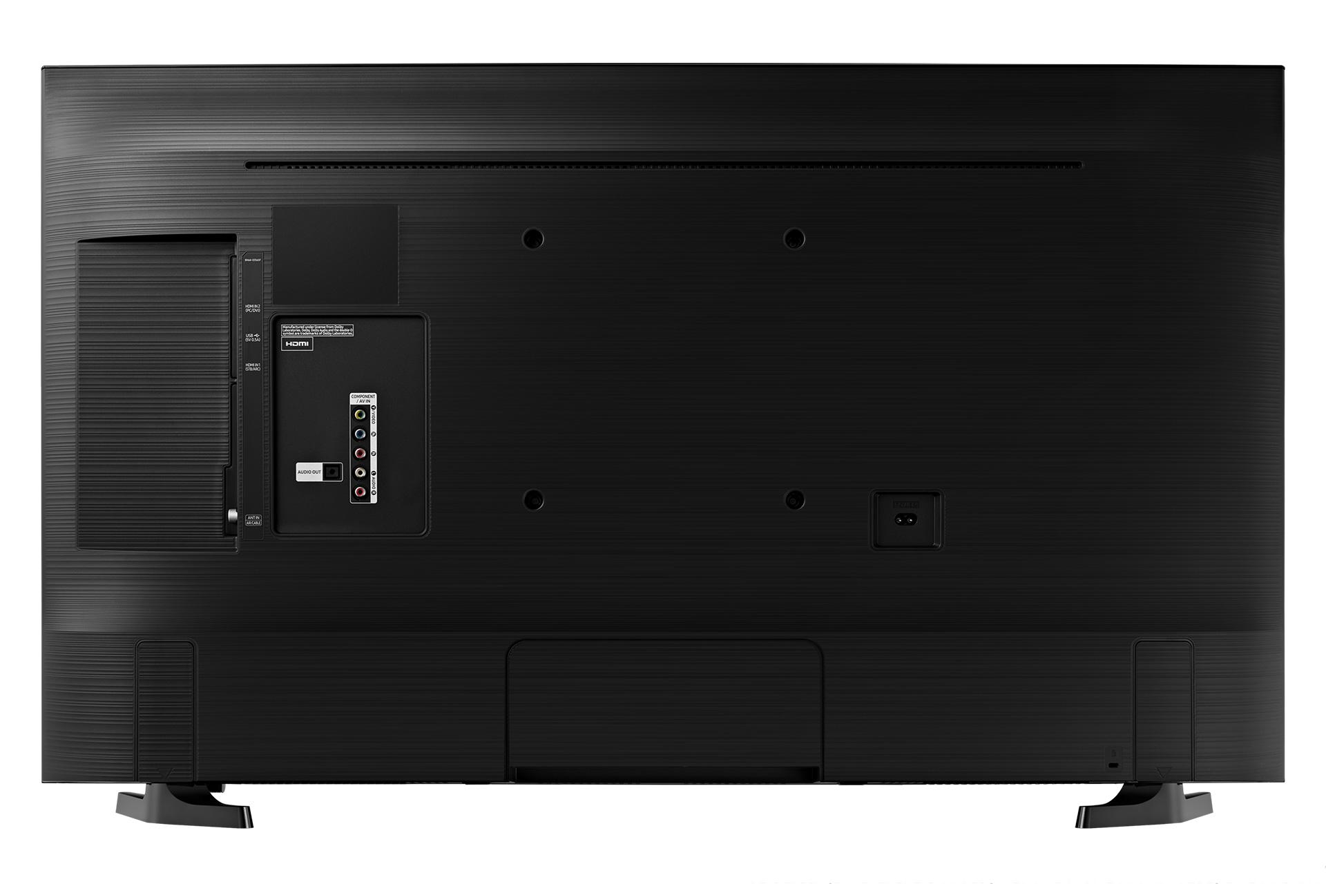 نمای طراحی پشت تلویزیون سامسونگ N5300 مدل 49 اینچ و نمایش پورت ها