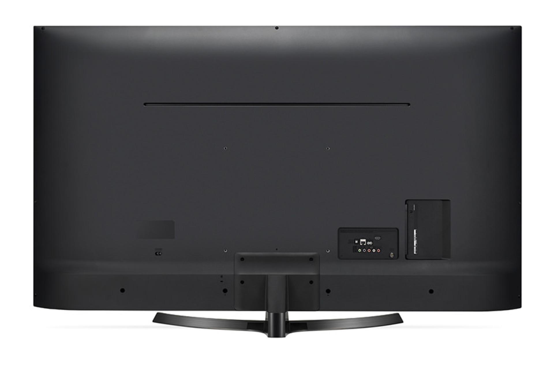 نمای طراحی پشت تلویزیون ال جی LG UK6400 مدل 49 اینچ و نمایش پورت ها