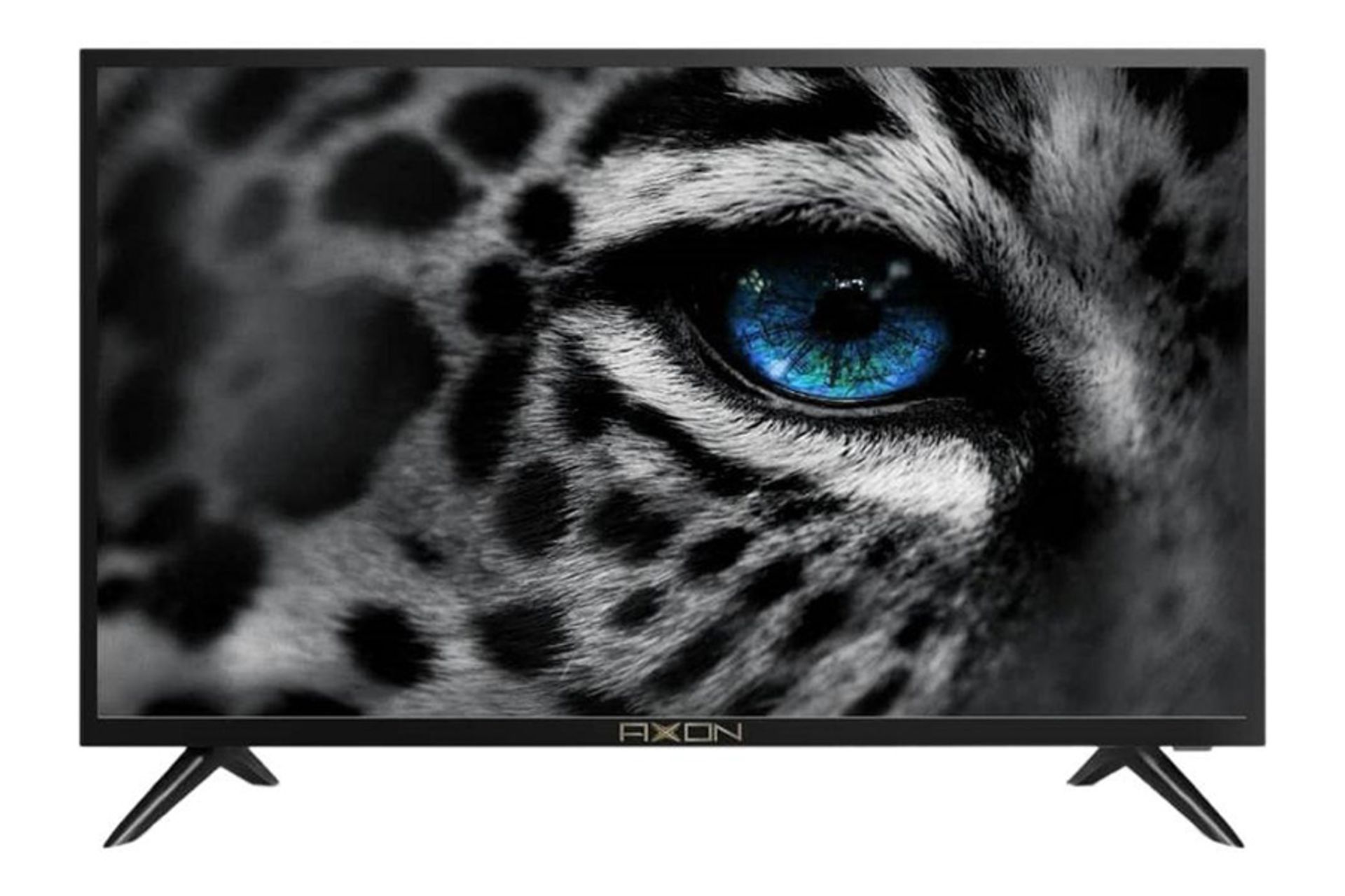 نمای جلو تلویزیون آکسون XT2490 مدل 24 اینچ با صفحه روشن