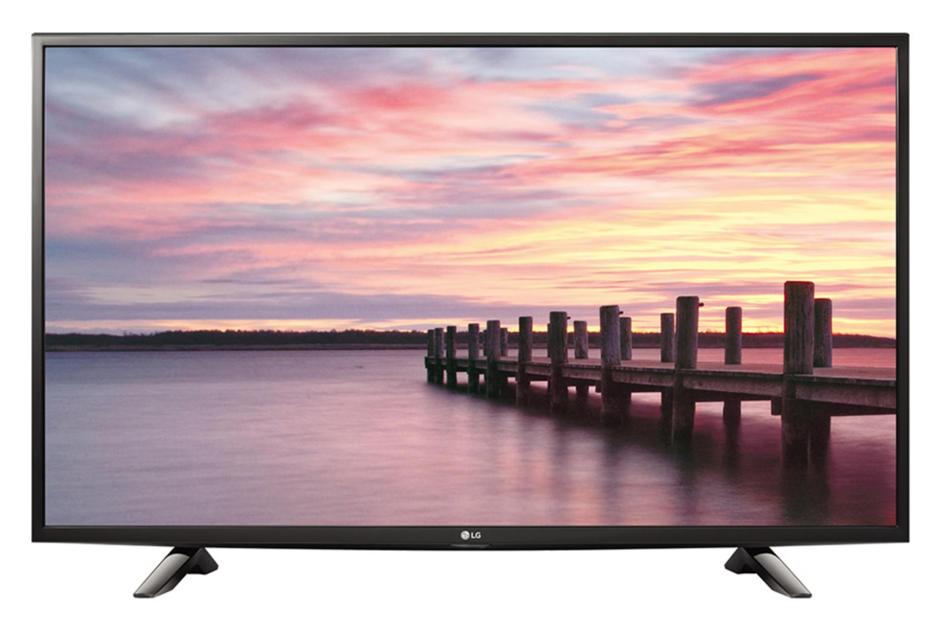 نمای جلو تلویزیون LV300C مدل 49 اینچ با صفحه روشن