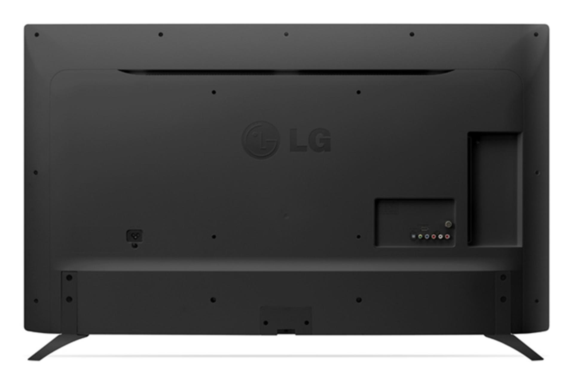 نمای پشت تلویزیون ال جی LF540V مدل 43 اینچ و نمایش پورت ها