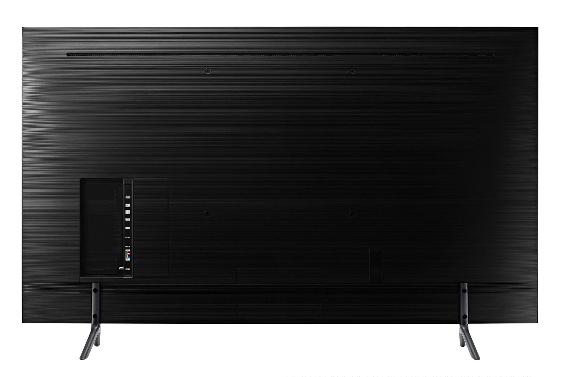 نمای پشت تلویزیون سامسونگ NU7100 مدل 49 اینچ و نمایش پورت ها