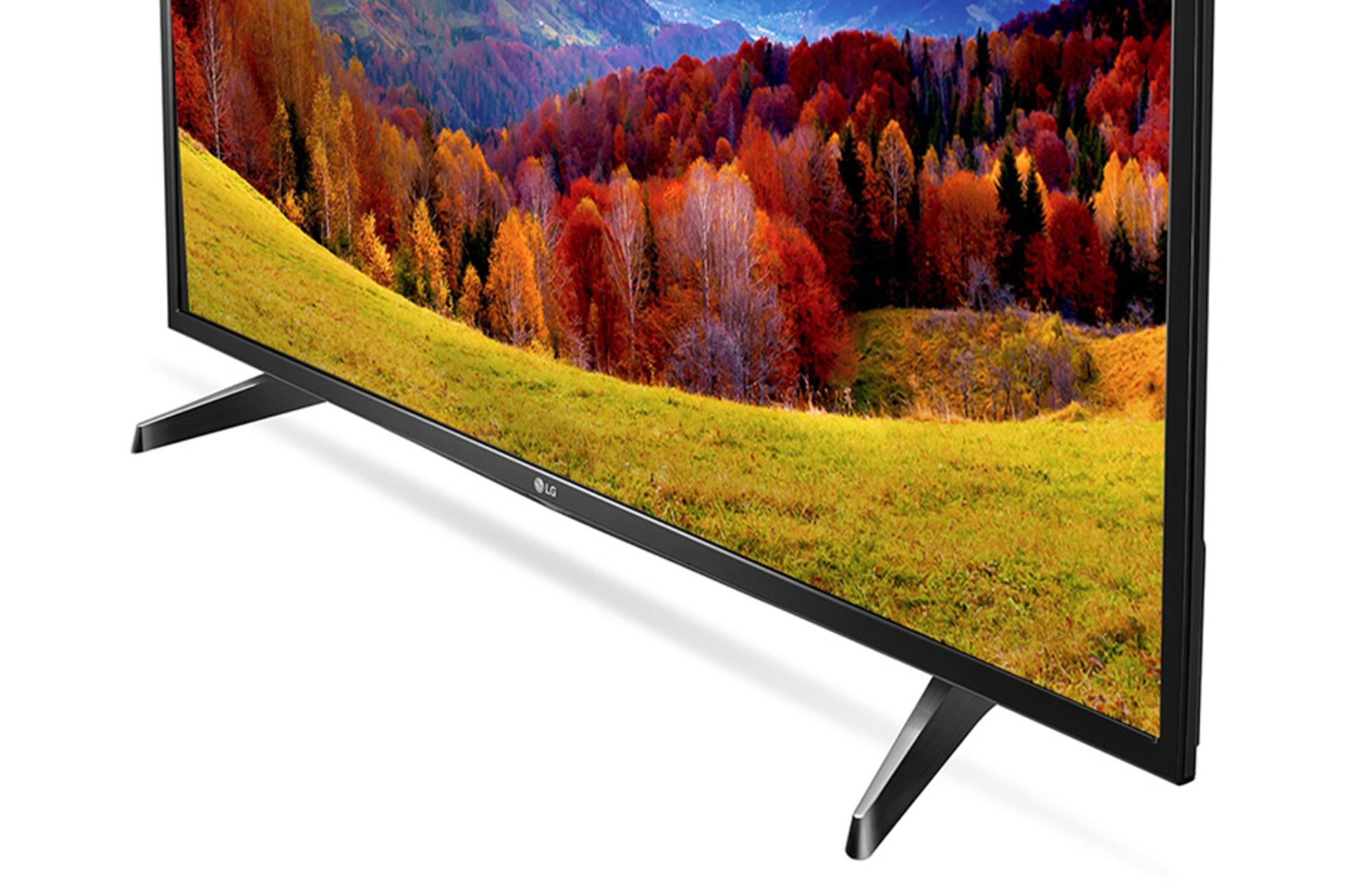 نمای کنار تلویزیون ال جی مدل LH595 مدل 55 اینچ و نمایش پایه ها