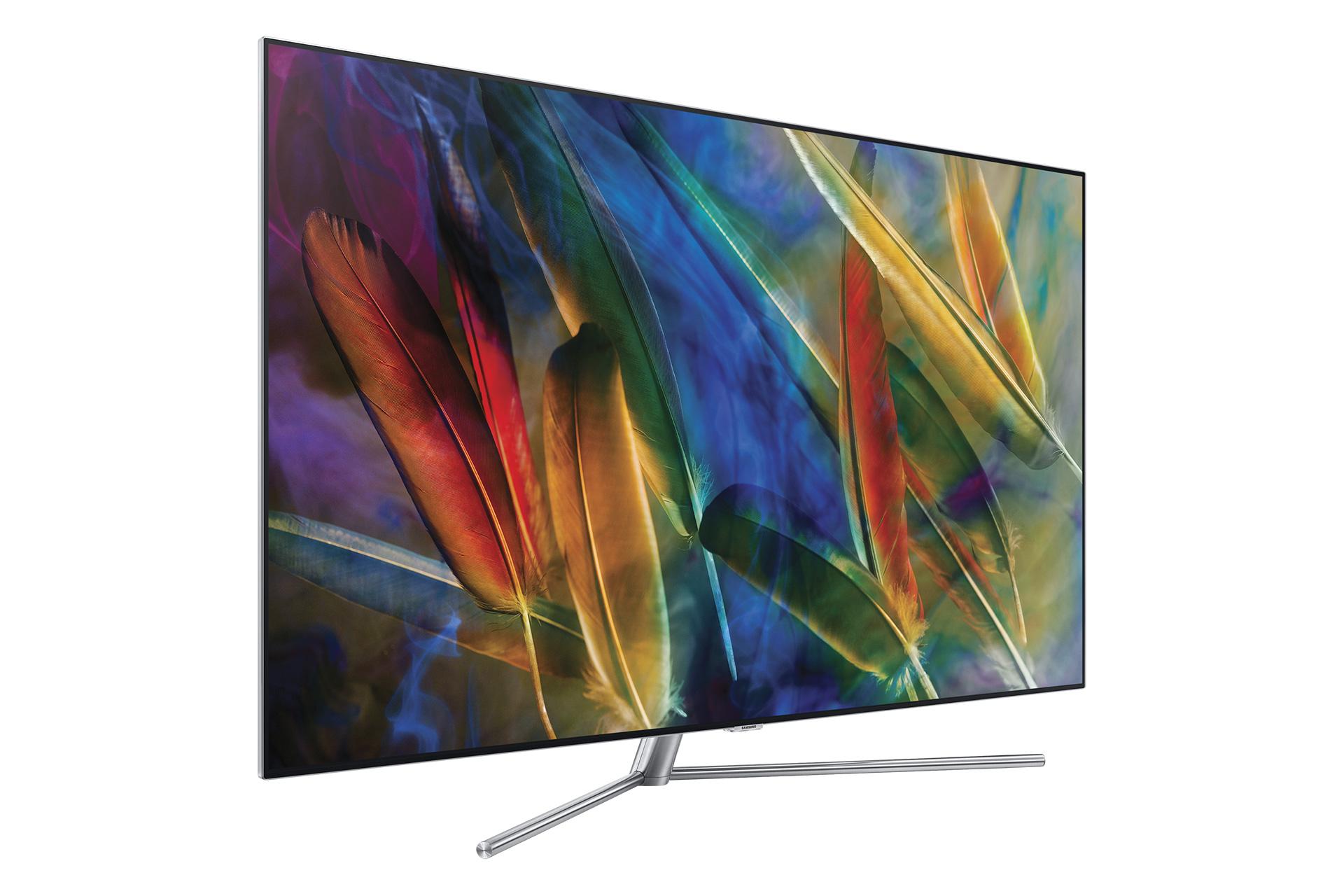 نمای نیمرخ چپ تلویزیون سامسونگ Q7770 مدل 75 اینچ