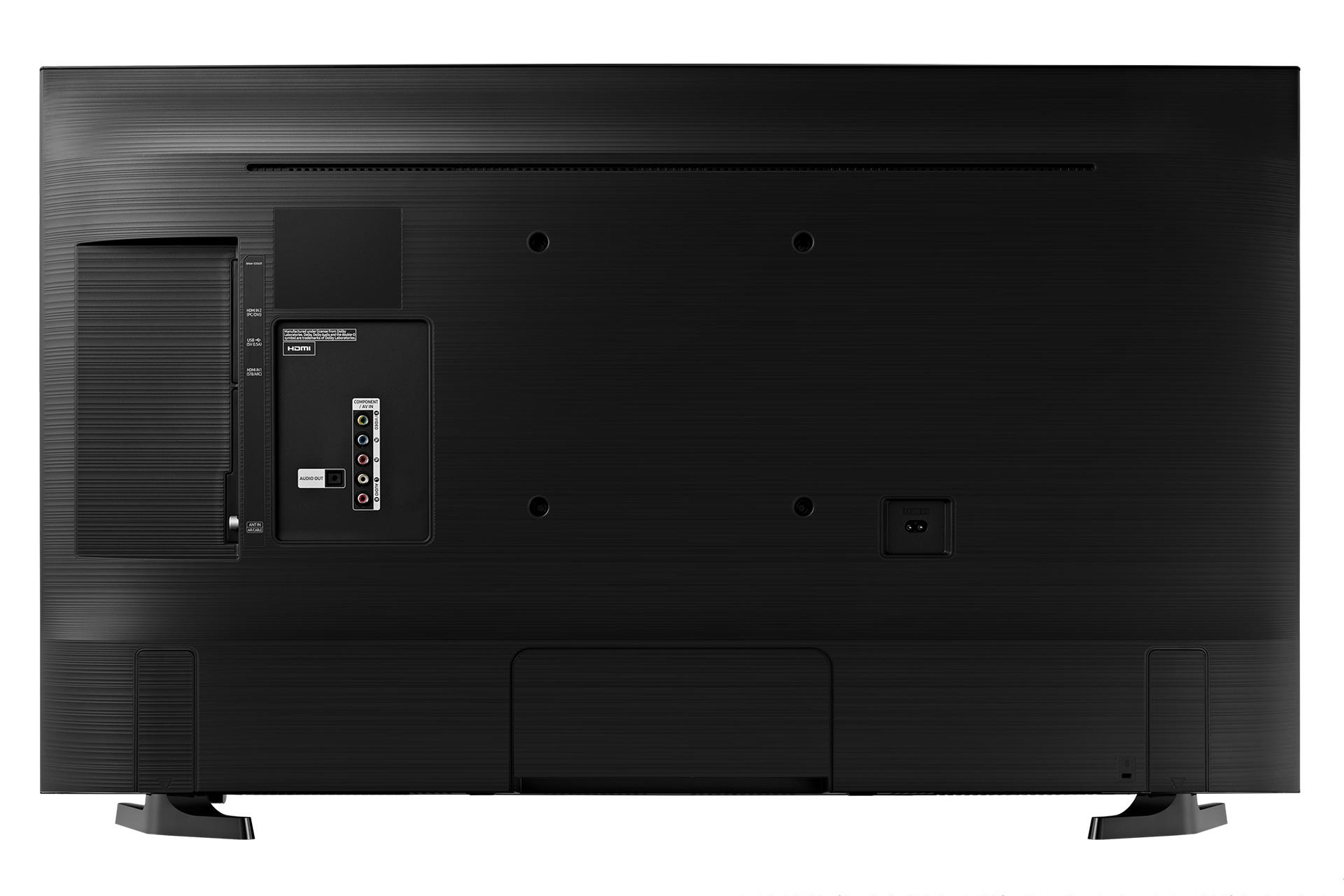 نمای پشت تلویزیون سامسونگ N5000 مدل 43 اینچ و نمایش پورت ها