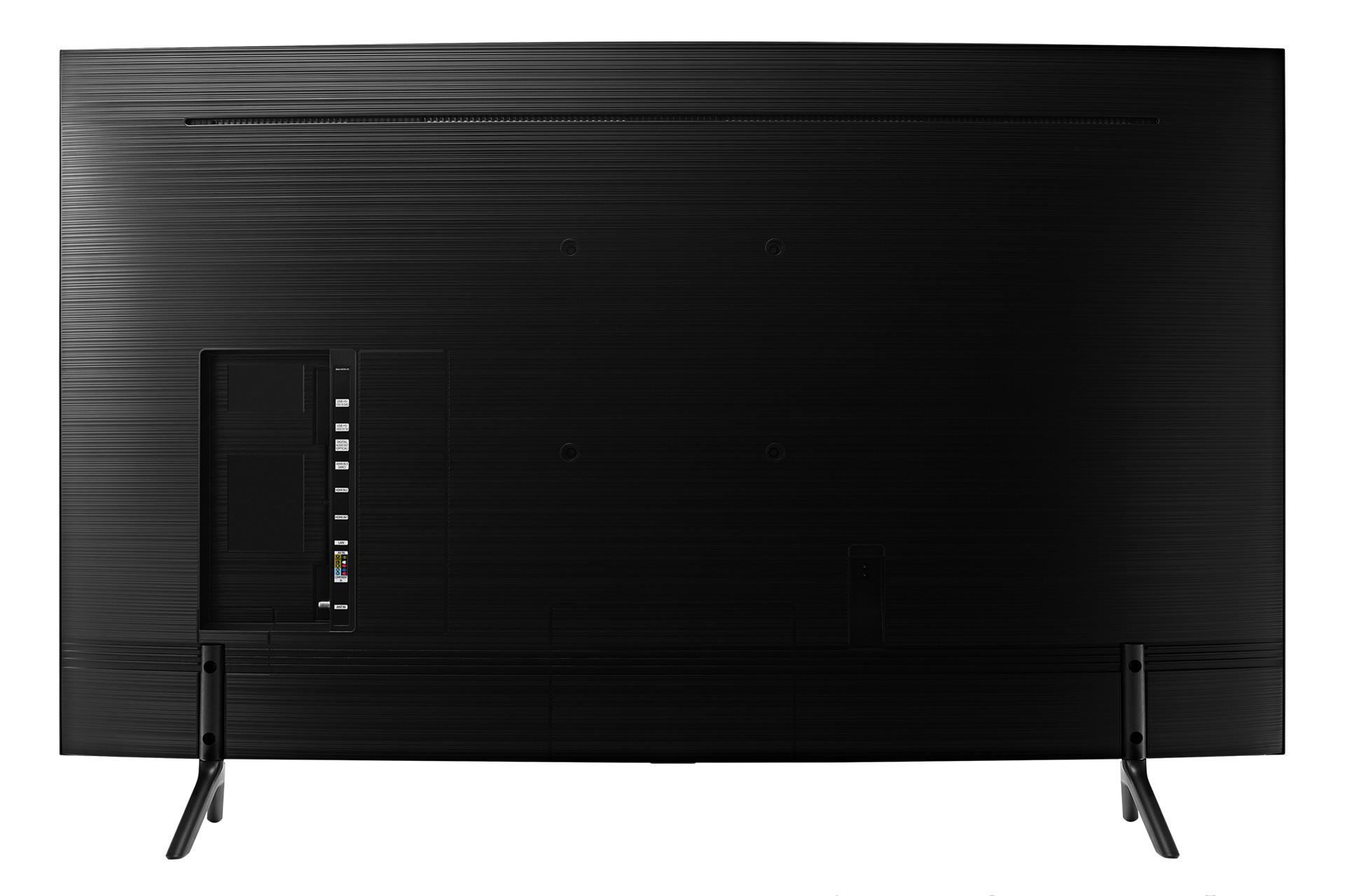 نمای پشت تلویزیون سامسونگ NU7300 مدل 55 اینچ و نمایش پورت ها