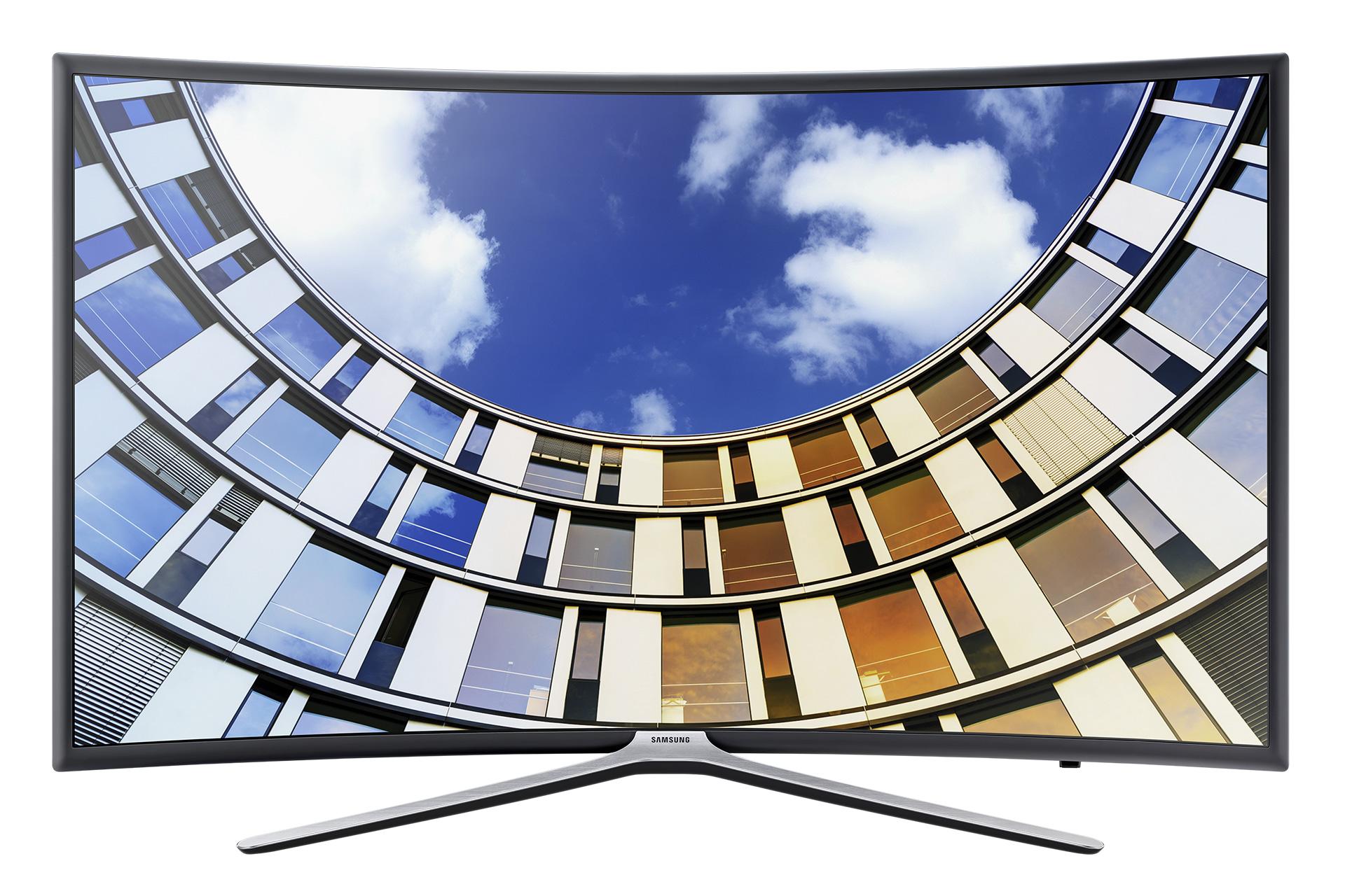 نمای جلو تلویزیون M6500 مدل 49 اینچ با صفحه روشن