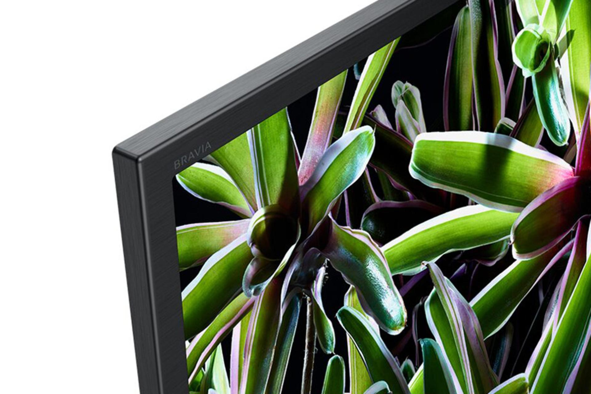 نمای لبه تلویزیون سونی X7000G مدل 49 اینچ و نمایش حاشیه صفحه