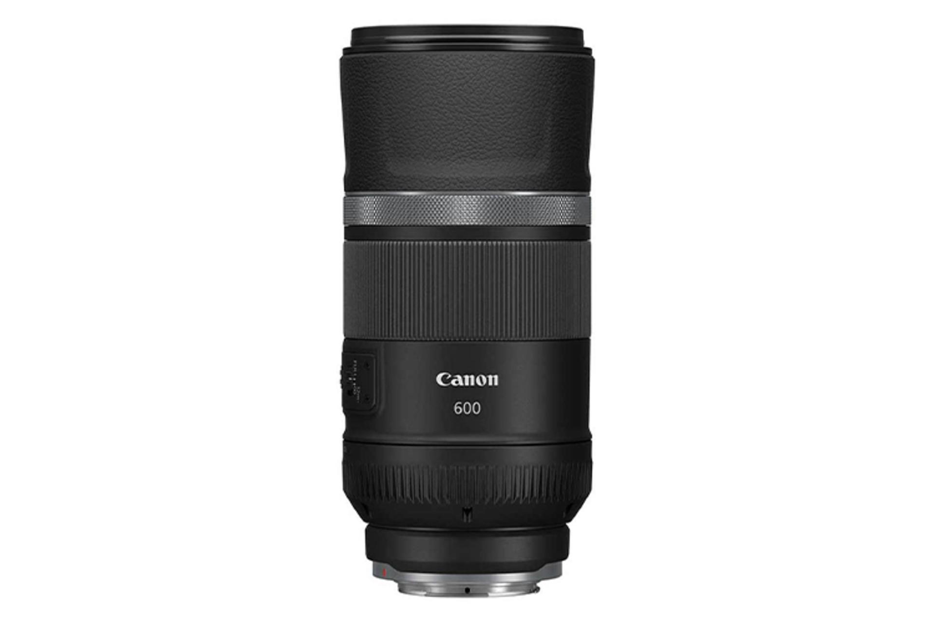 لنز کانن RF 600mm F11 IS STM از نمای بغل / Canon RF 600mm F11 IS STM