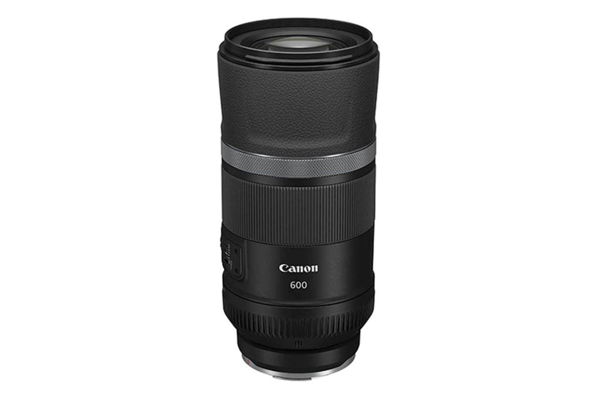 لنز کانن RF 600mm F11 IS STM از نمای بغل و بالا / Canon RF 600mm F11 IS STM