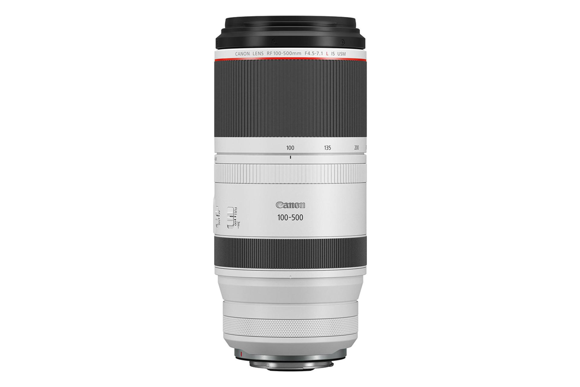 لنز کانن RF 100-500mm F4.5-7.1L IS USM نمای بغل / Canon RF 100-500mm F4.5-7.1L IS USM