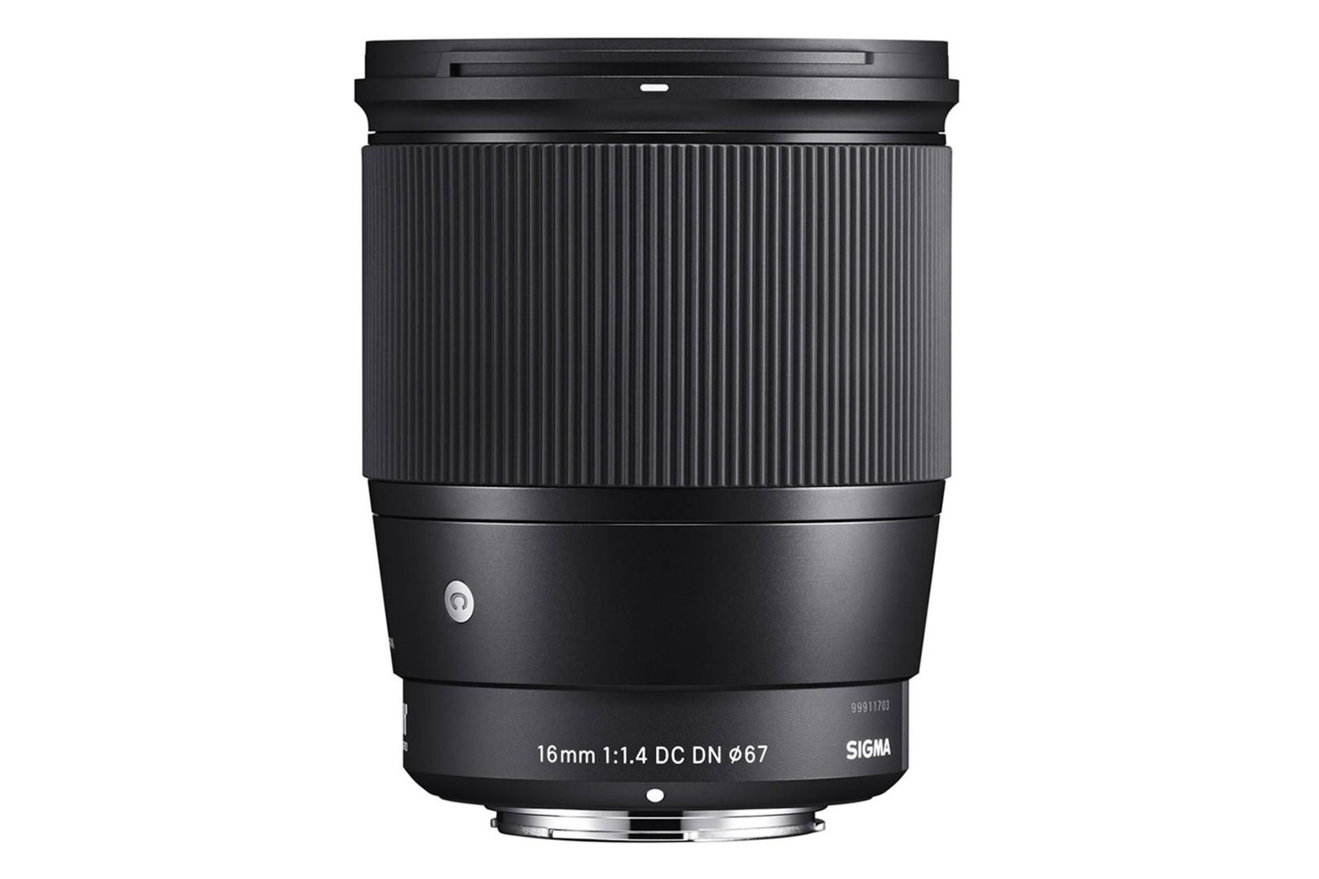 لنز سیگما 16mm F1.4 DC DN | C (L-mount) نمای بغل  / Sigma 16mm F1.4 DC DN | C (L-mount)