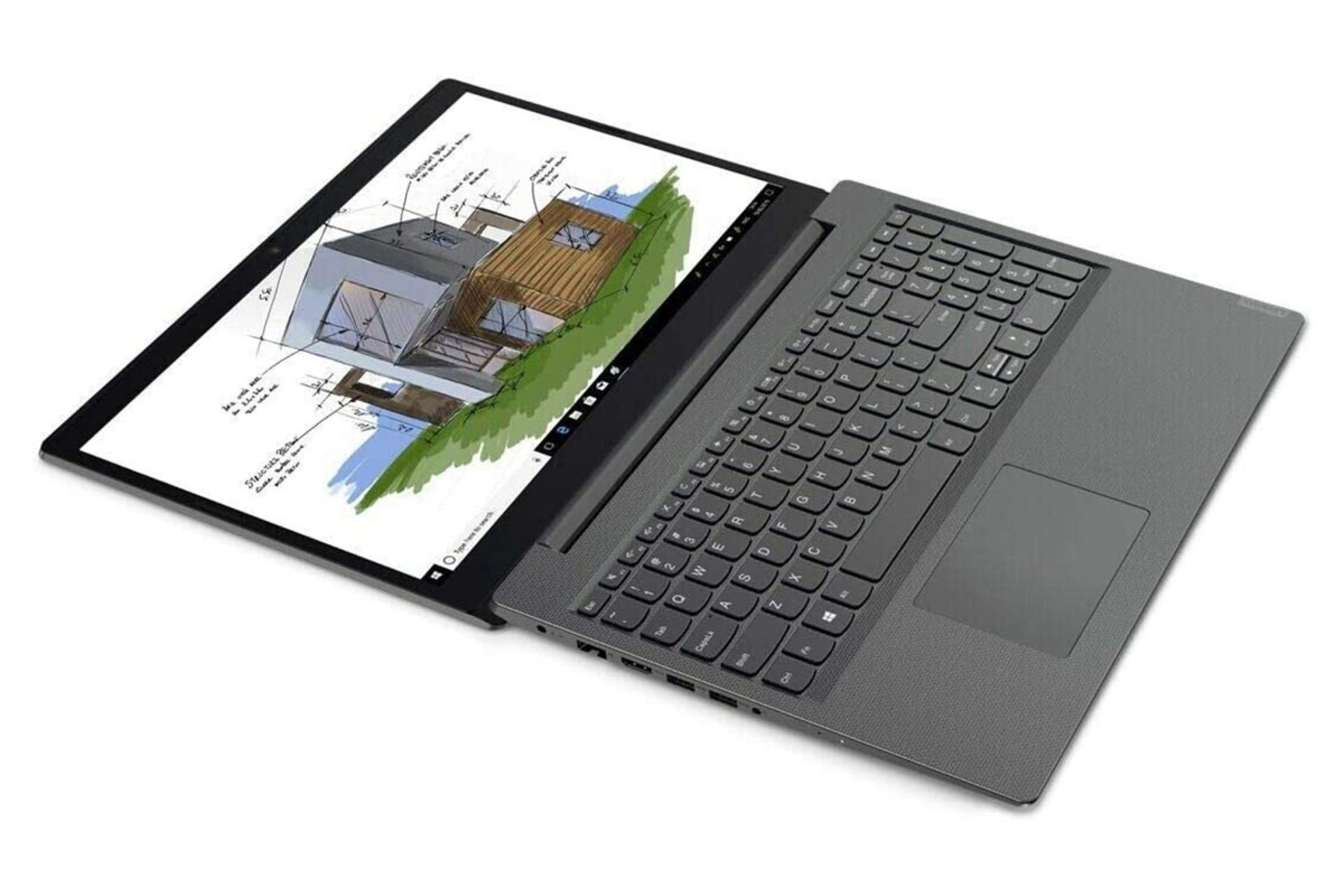 Lenovo V155 / لپ تاپ لنوو وی 155 / حالت خوابیده / کاملا باز