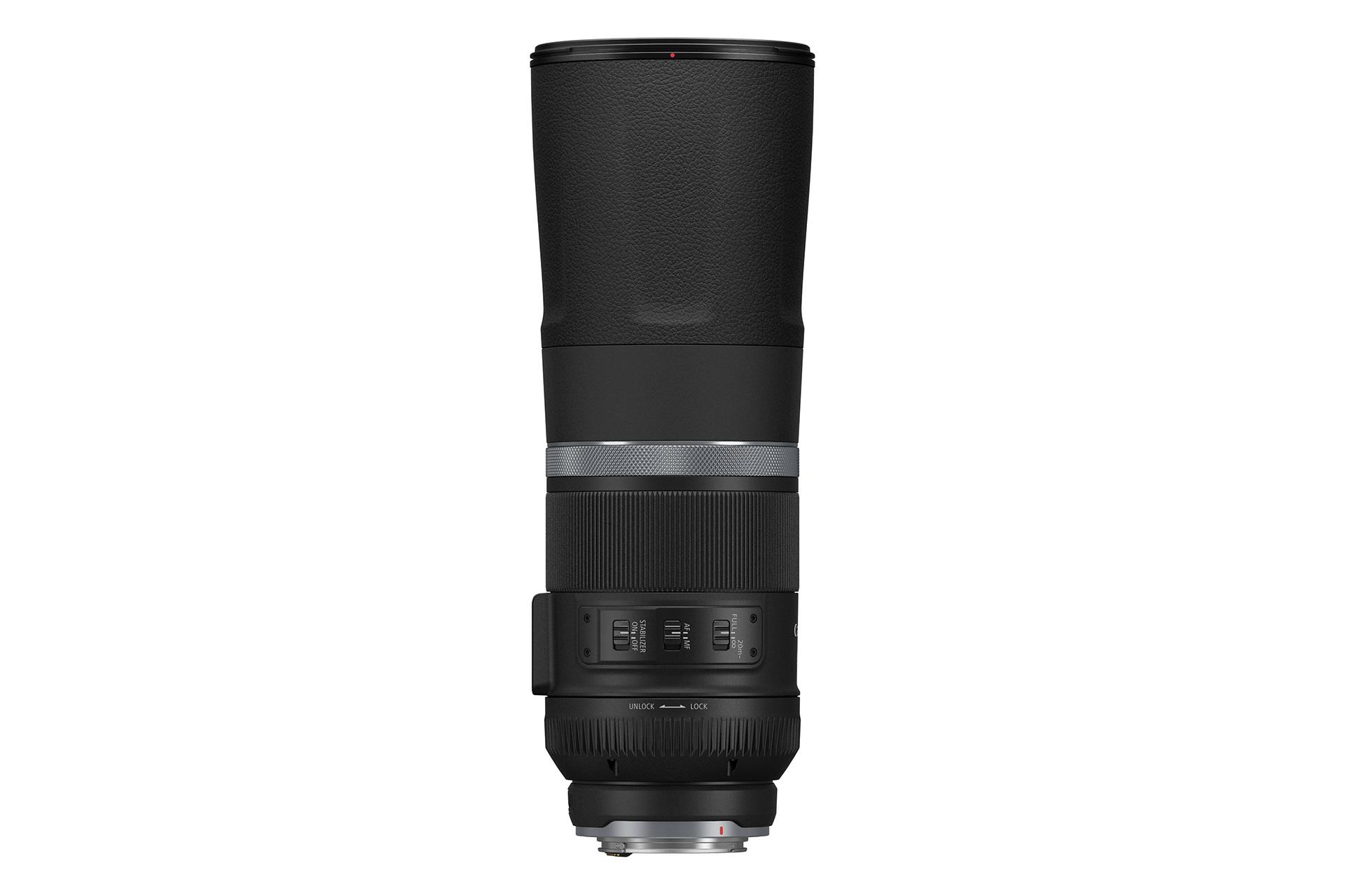 نمای بالا لنز کانن RF 800mm F11 IS STM