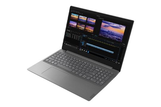 لپ‌تاپ وی 15 لنوو نمای بغل صفحه کلید و صفحه نمایش / Lenovo V15