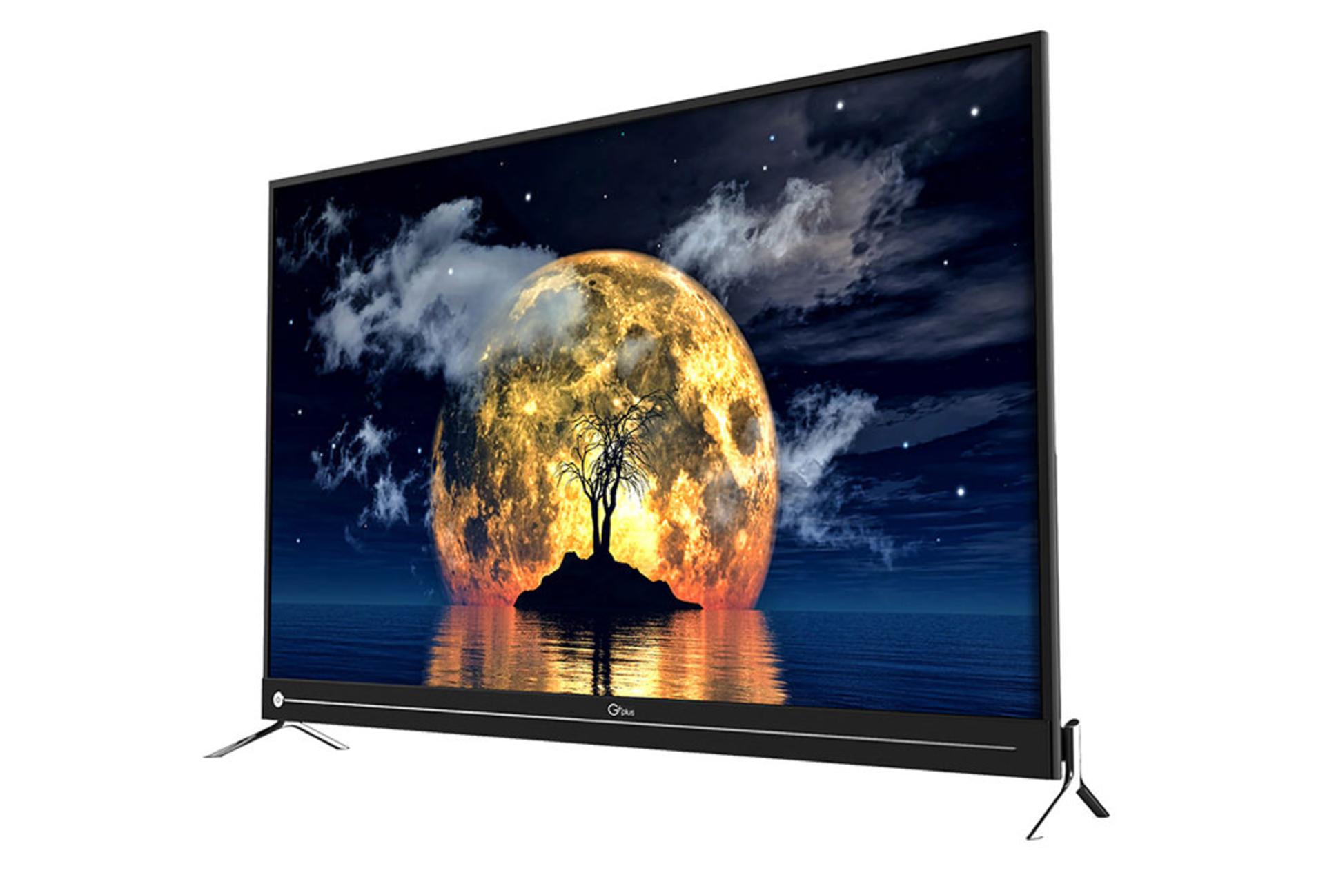 نمای نیمرخ تلویزیون جی پلاس JU812N مدل 55 اینچ