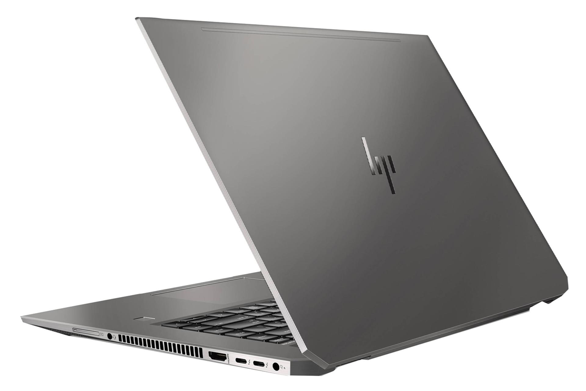 لپ‌تاپ زدبوک 15 استودیو جی 5 وورک استیشن اچ پی نمای بغل صفحه کلید وپورت ها و صفحه نمایش/ HP ZBook 