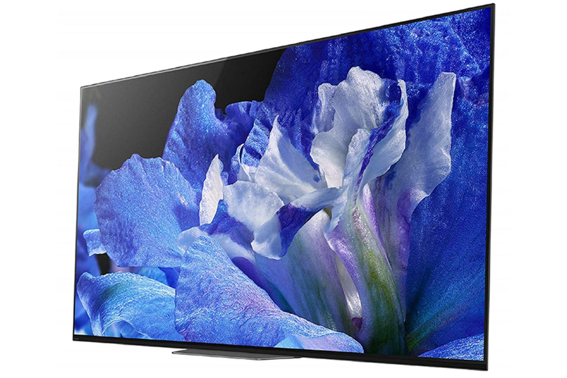 نمای نیمرخ تلویزیون سونی A8F مدل 55 اینچ