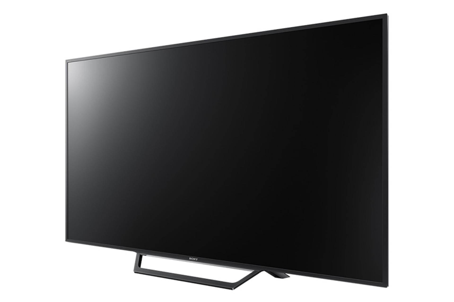 نمای نیم رخ تلویزیون سونی W650D مدل 20 اینچ با صفحه خاموش