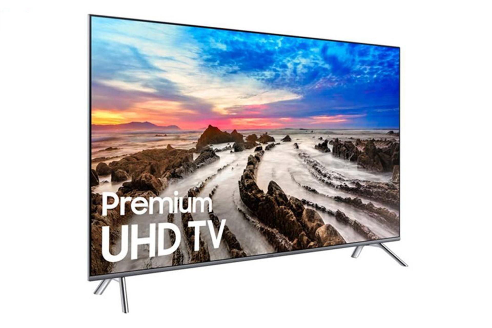 نمای نیمرخ چپ تلویزیون سامسونگ MU8990 مدل 55 اینچ