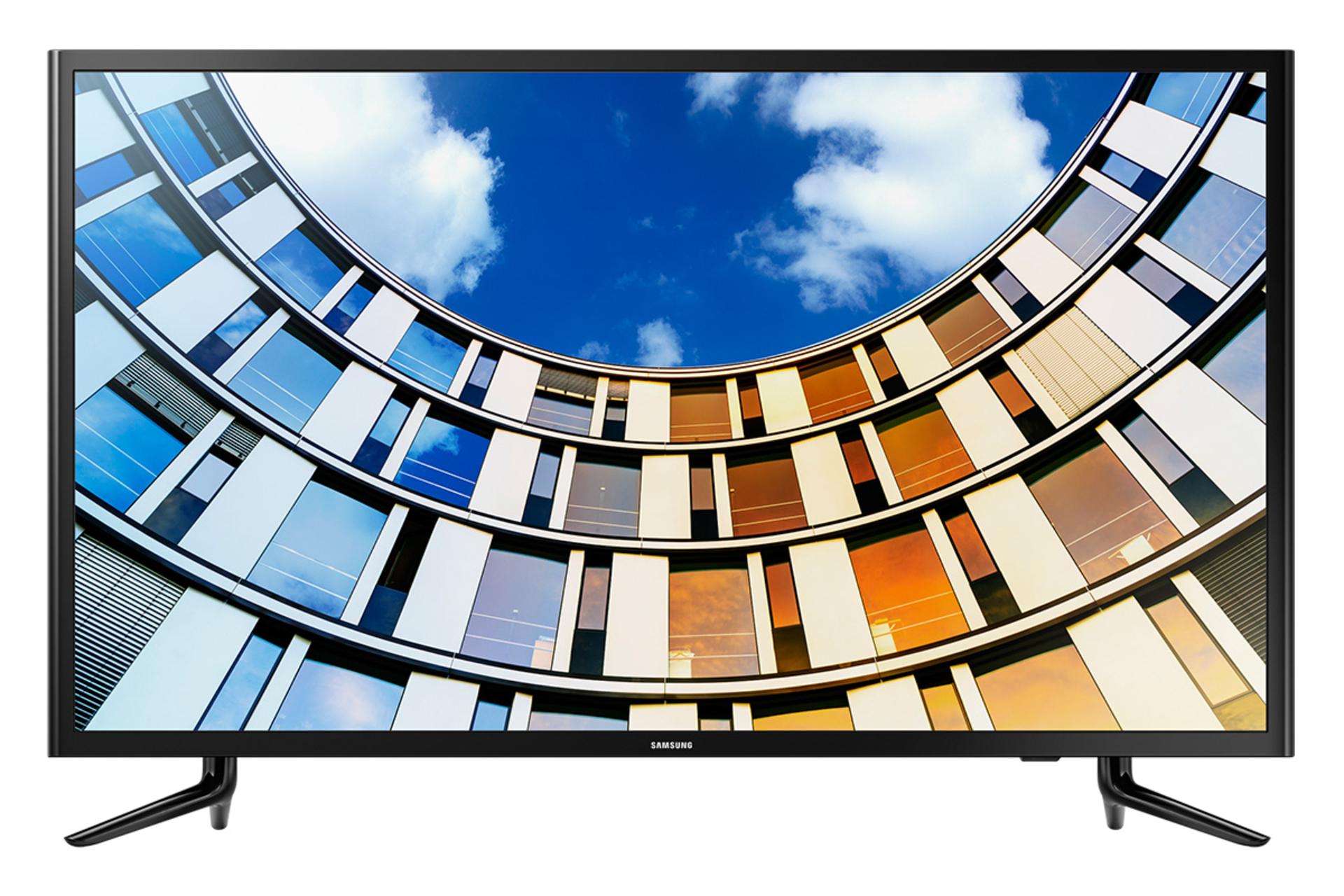 نمای جلو تلویزیون سامسونگ N5880 مدل 49 اینچ با صفحه روشن