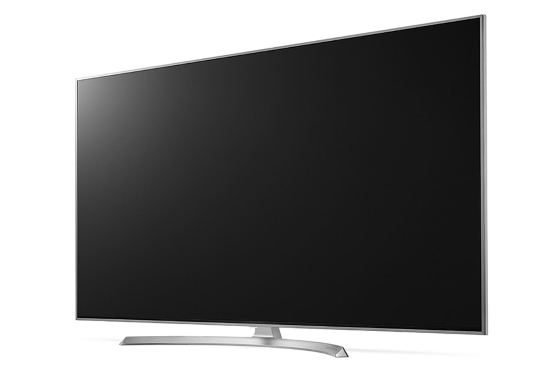 نمای نیمرخ تلویزیون ال جی SJ8000 مدل 55 اینچ با صفحه خاموش