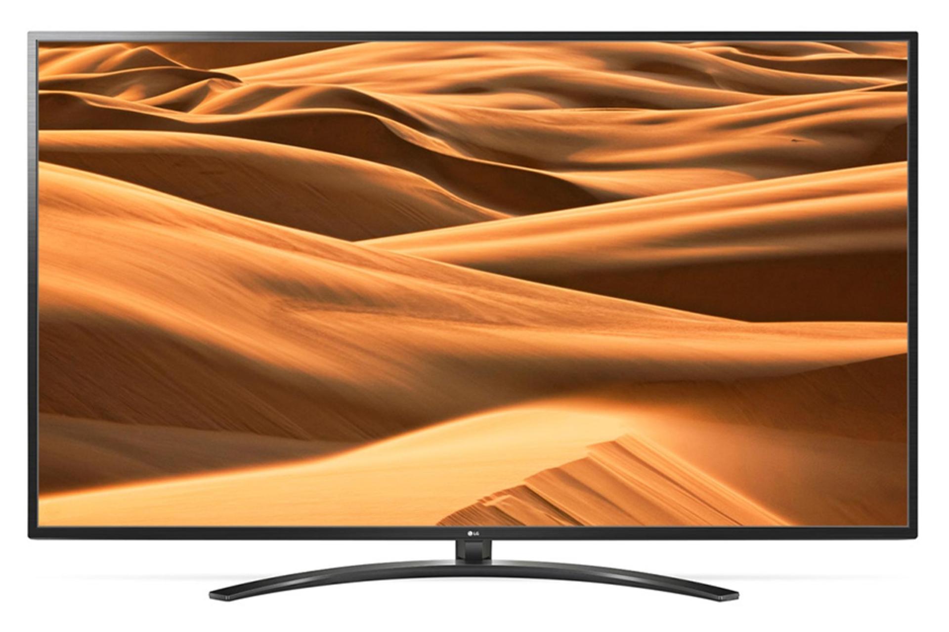 نمای تلویزیون UM7450 مدل 70 اینچ با صفحه روشن
