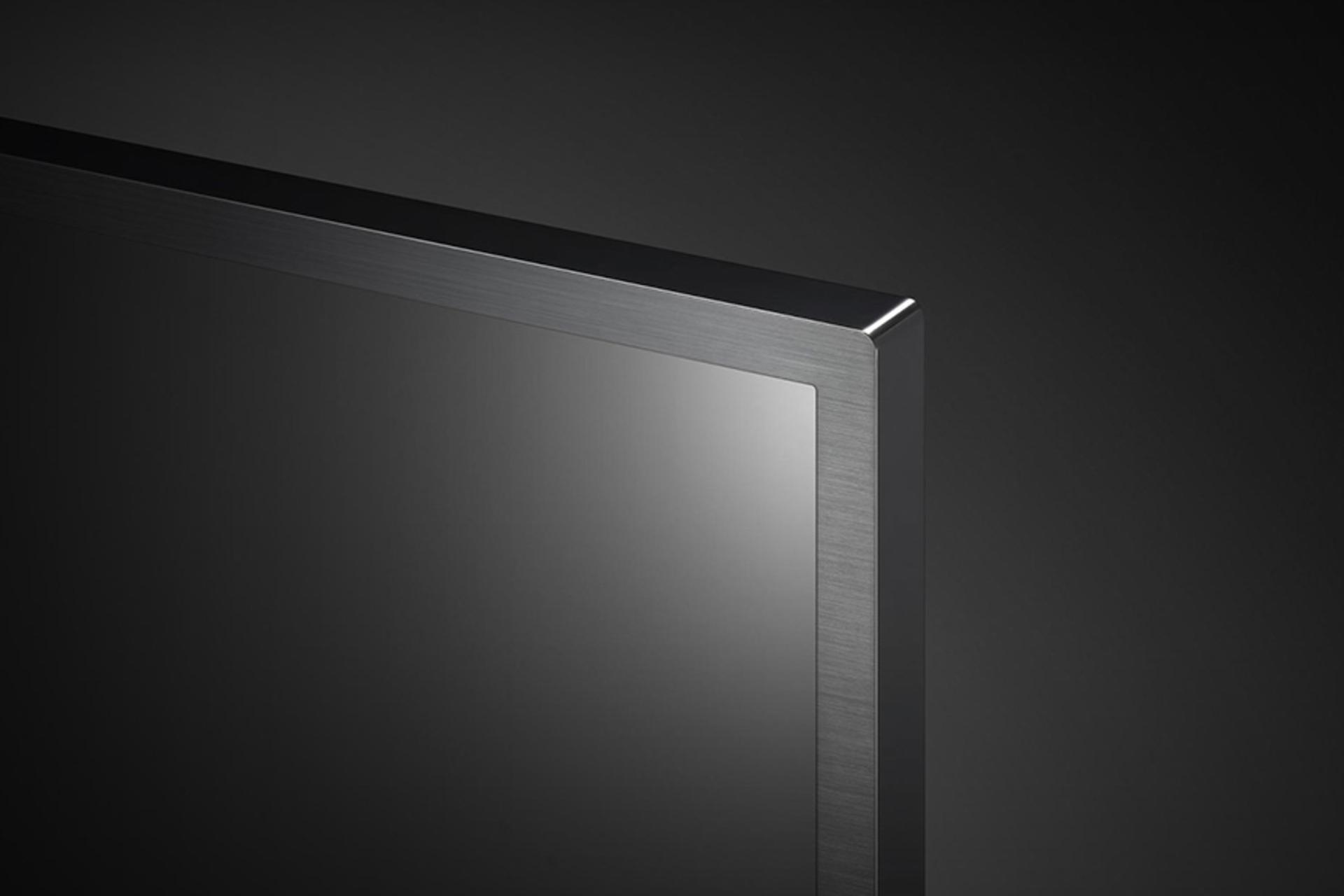 نمای لبه تلویزیون UM7450 مدل 70 اینچ و نمایش حاشیه صفحه