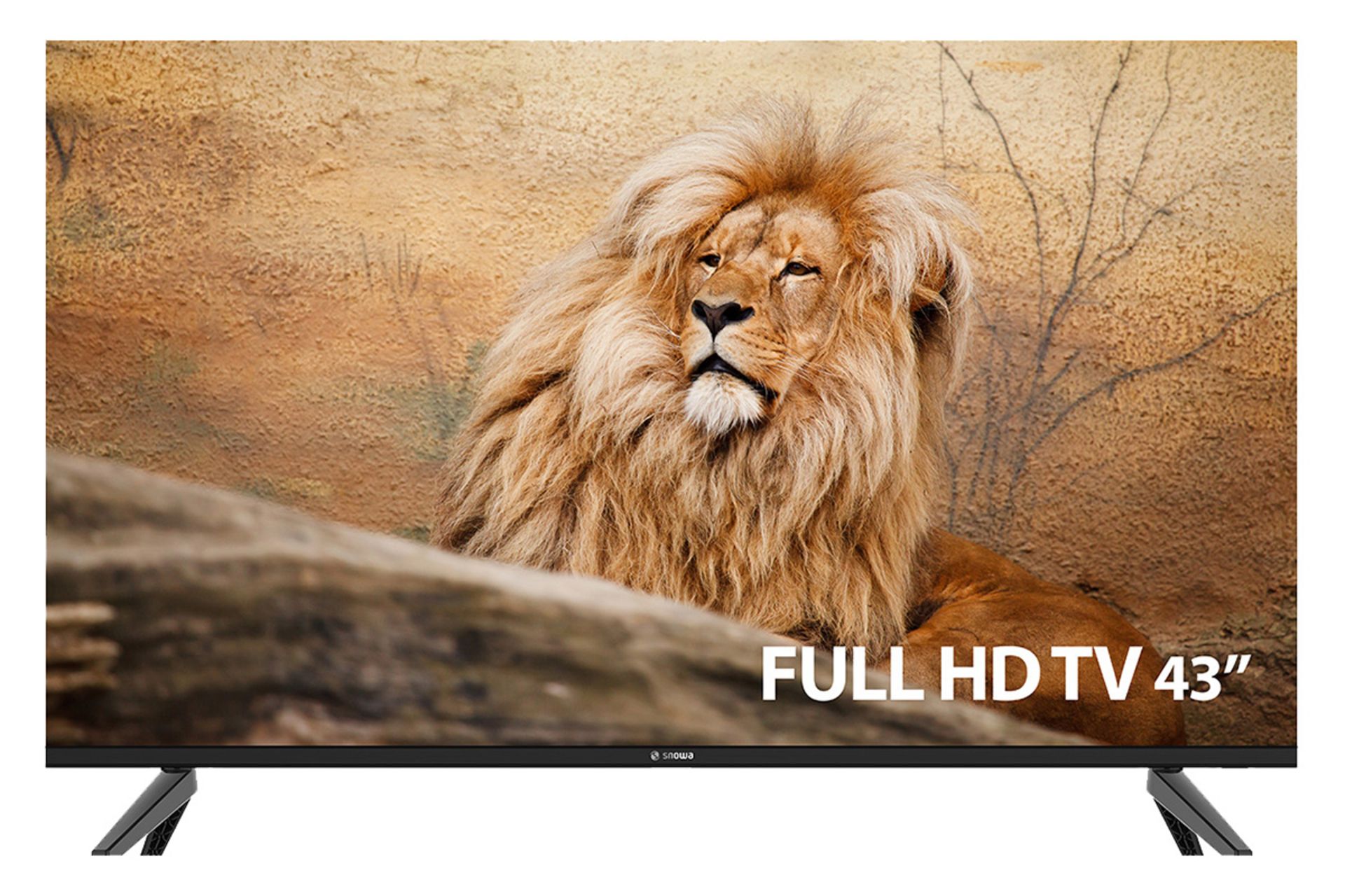 نمای جلو تلویزیون اسنوا SLD-43SA260 مدل 43 اینچ با صفحه روشن