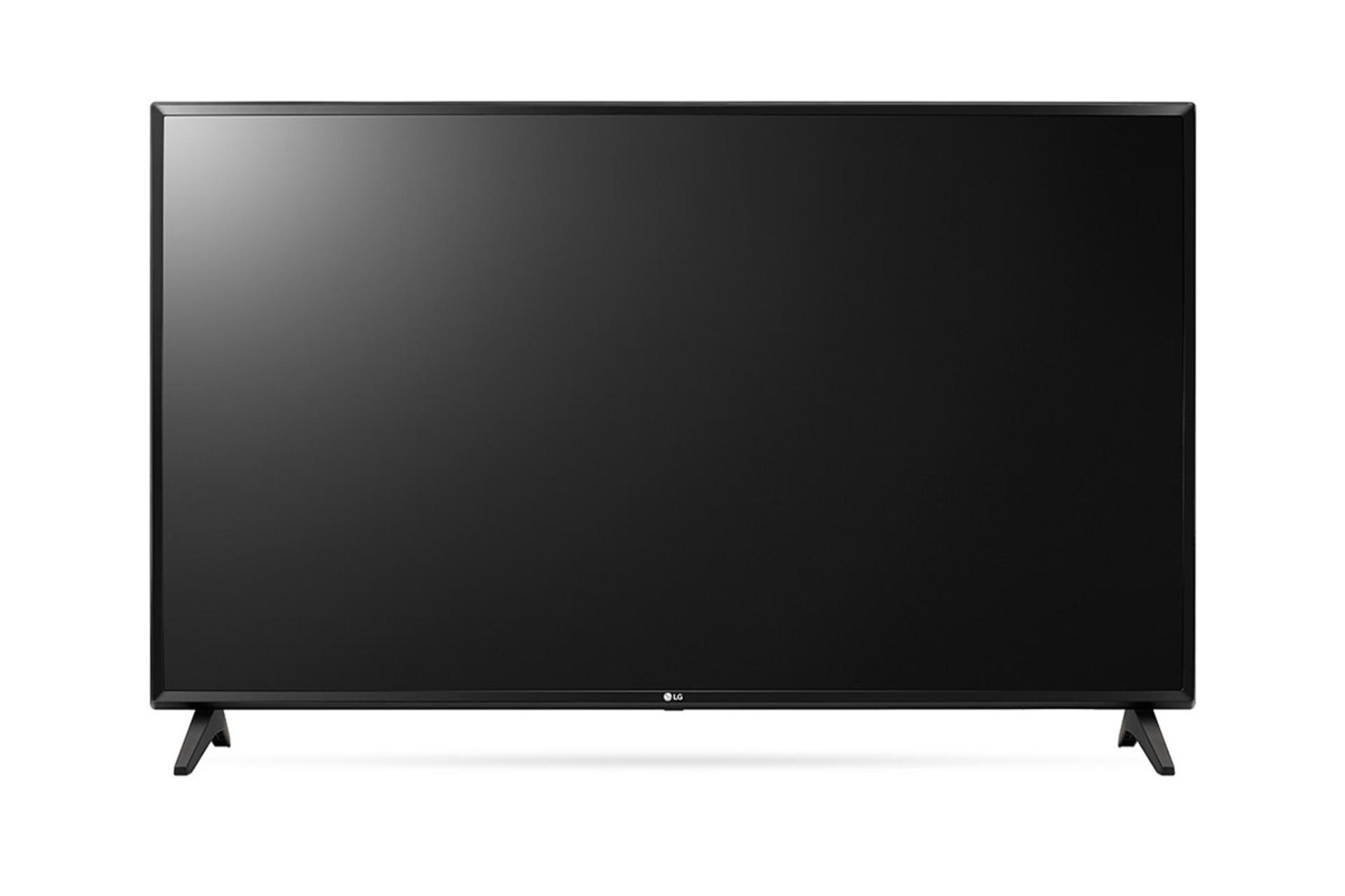 نمای جلو  تلویزیون ال جی LJ5500 مدل 43 اینچ با رنگ مشکی و صفحه خاموش