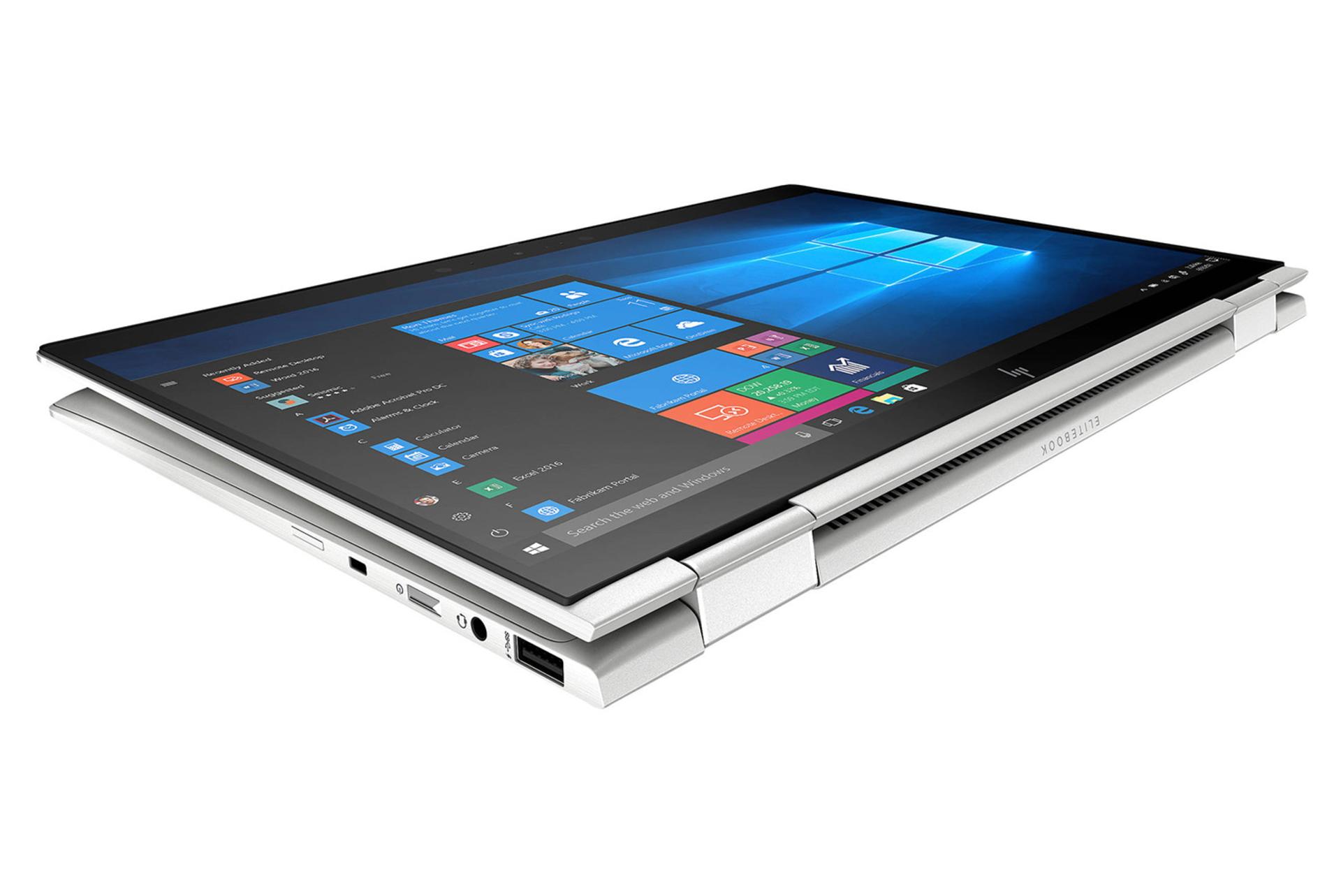 الیت بوک X360 1040 G5 اچ پی- نمای بغل صفحه نمایش و پورت ها / HP EliteBook X360 1040 G5