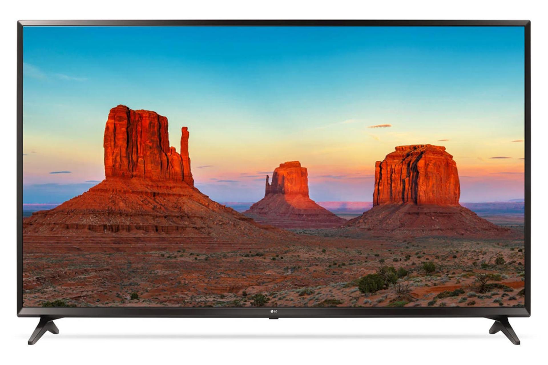 نمای جلو تلویزیون ال جی UK6100 مدل 55 اینچ