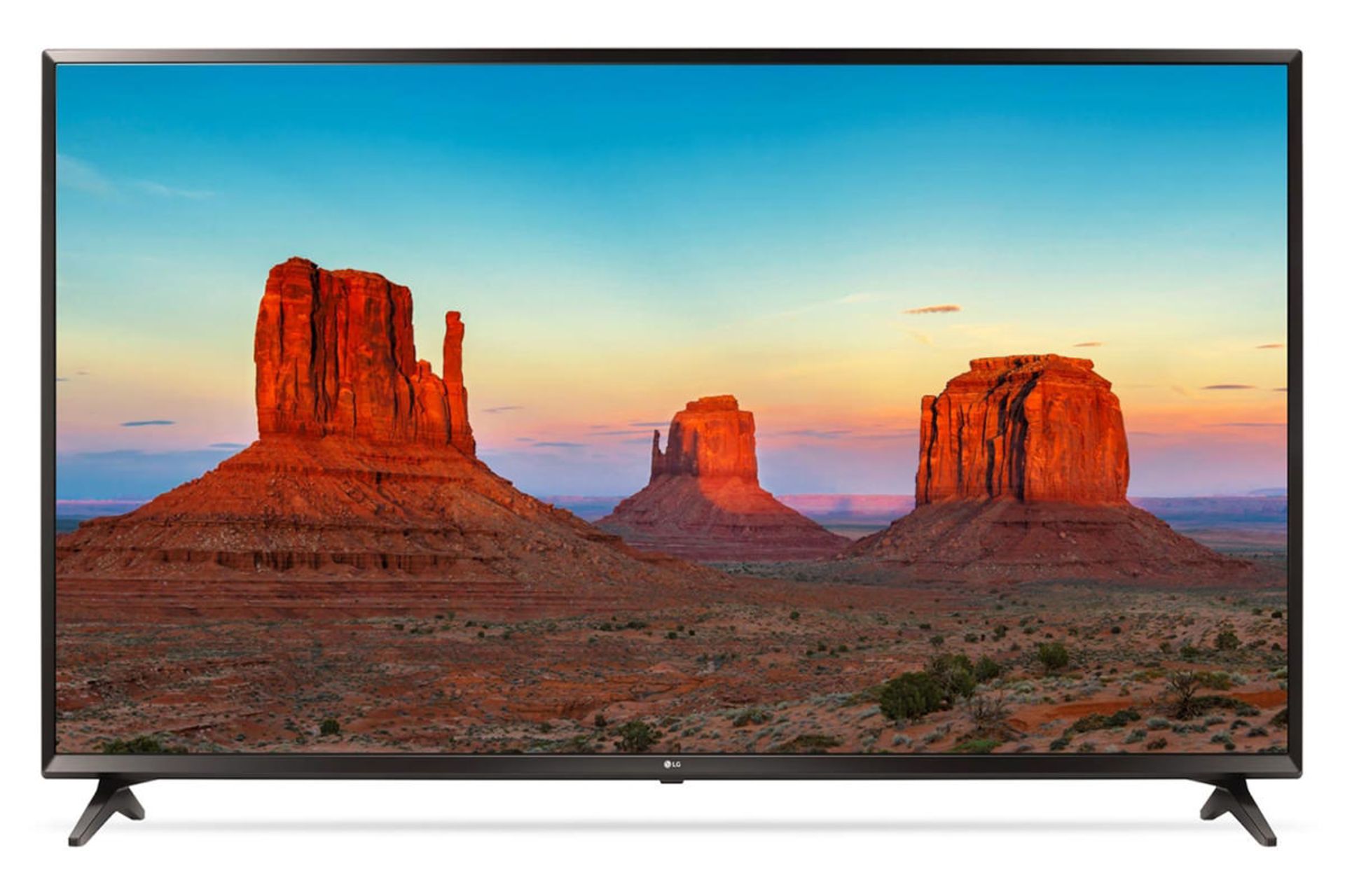 نمای جلو تلویزیون ال جی UK6100 مدل 55 اینچ