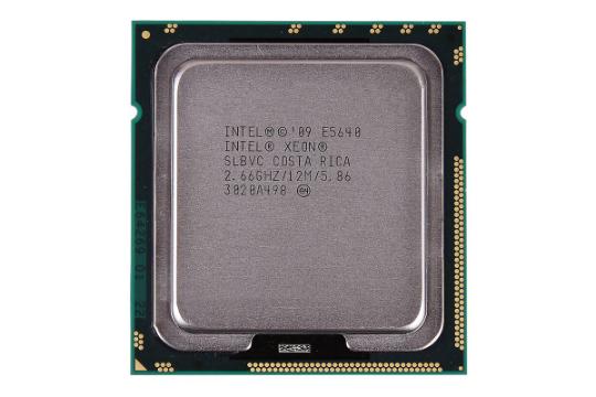 نمای روی پردازنده سرور اینتل زئون E5640