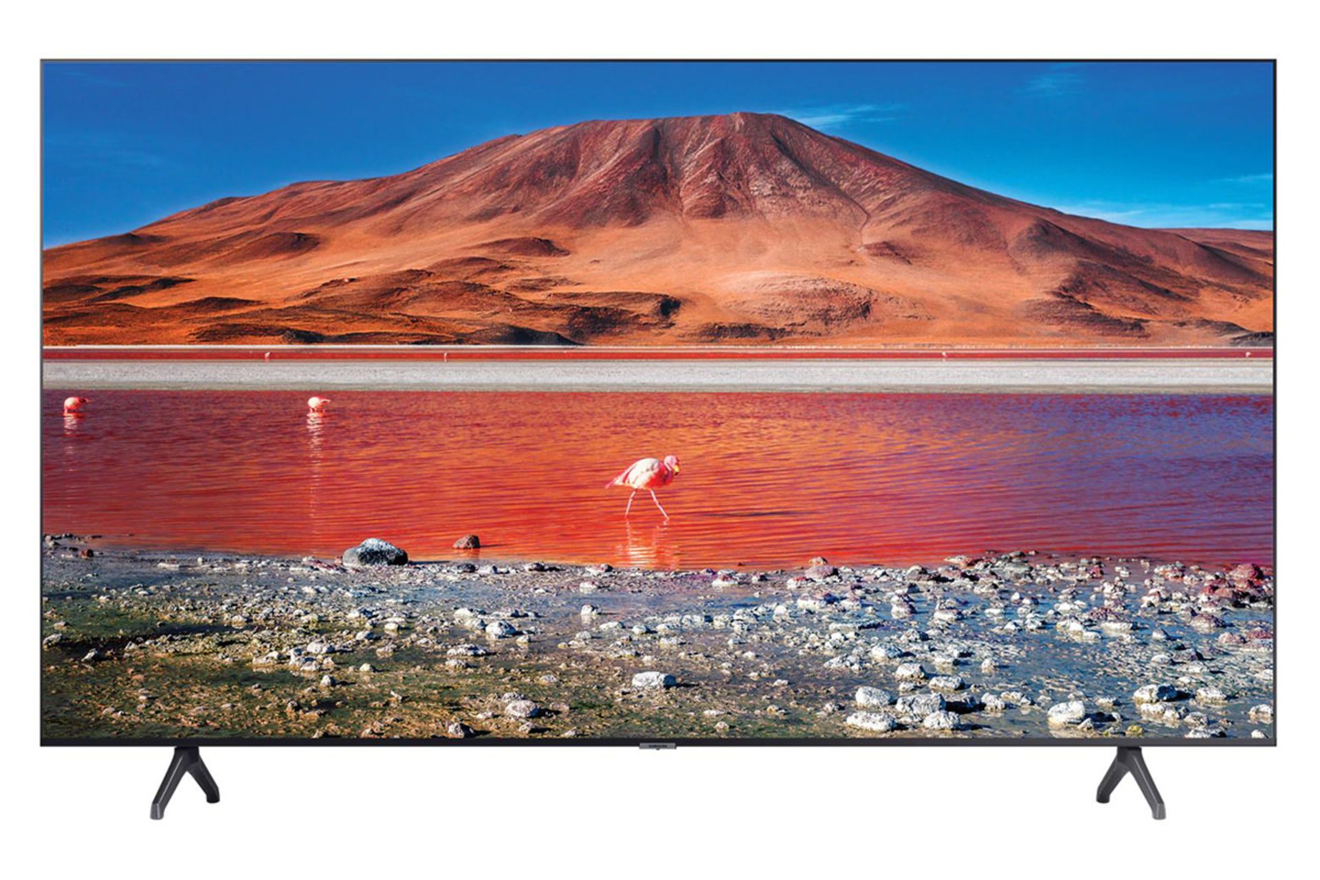 نمای جلو تلویزیون سامسونگ TU7100 مدل 58 اینچ