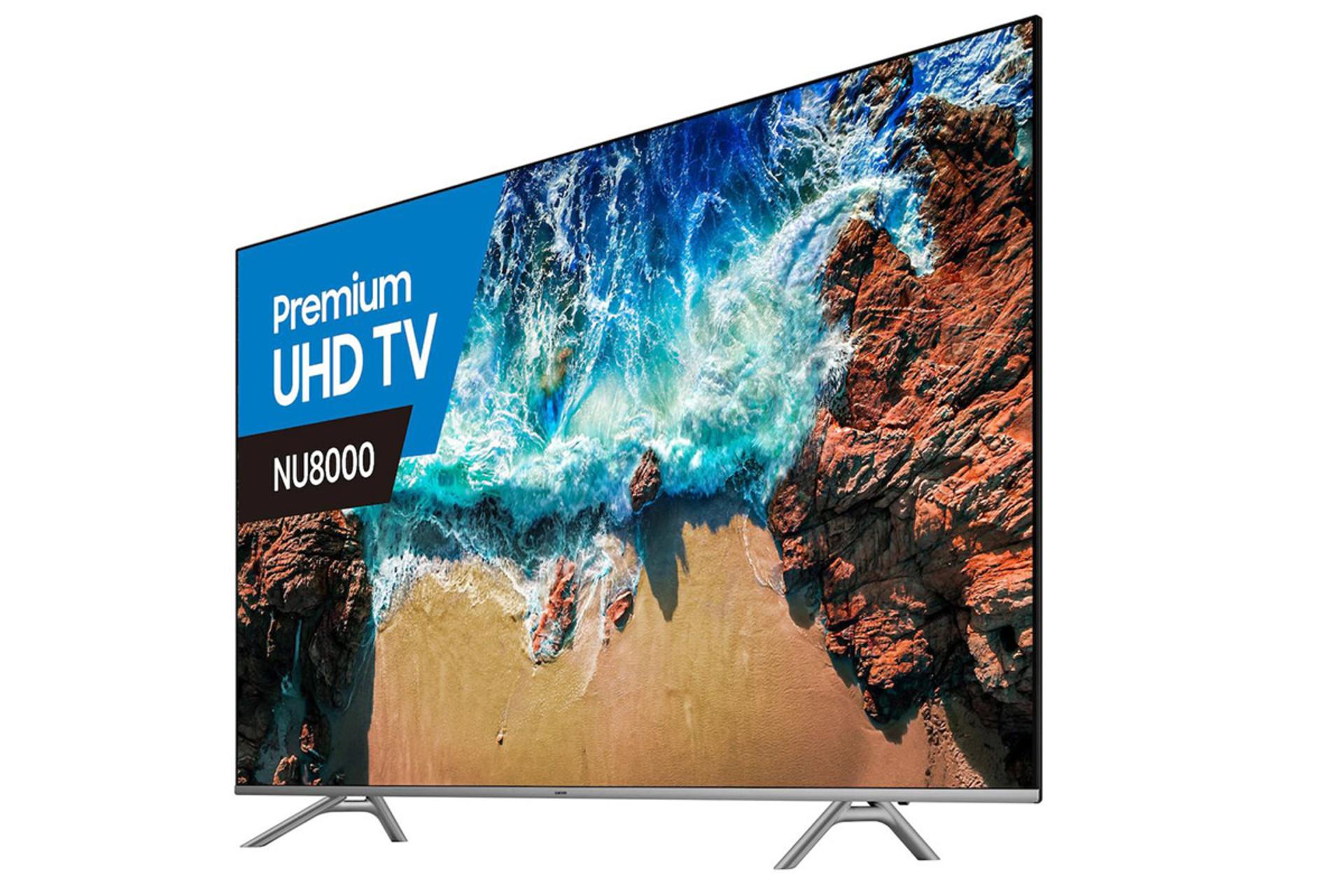 نمای نیمرخ سامسونگ NU8000 مدل 82 اینچ