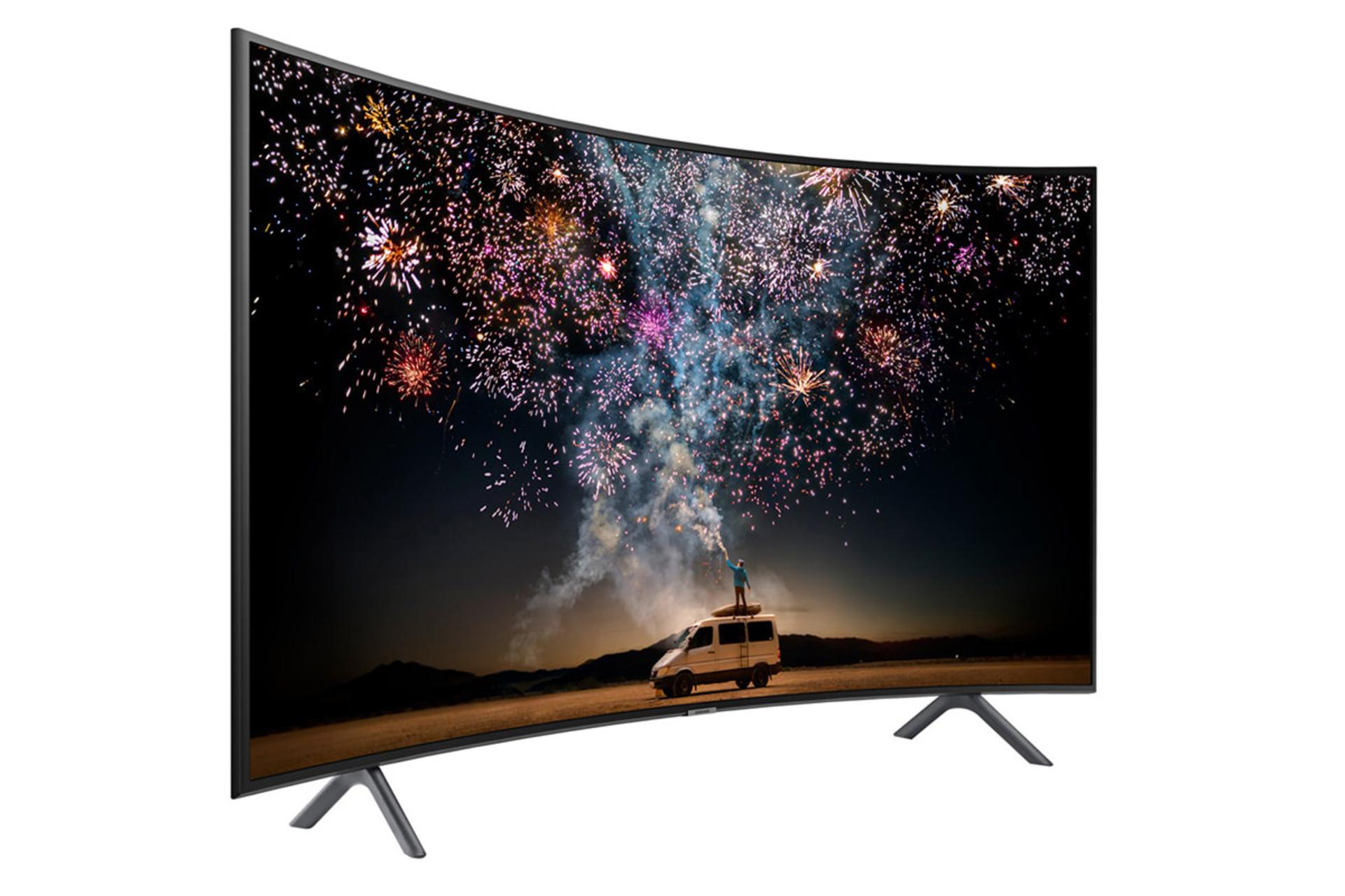 نمای نیمرخ تلویزیون سامسونگ RU7302 مدل 65 اینچ