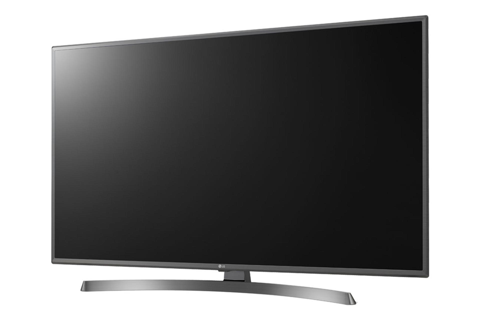 نمای نیمرخ تلویزیون ال جی UK6750 مدل 43 اینچ با صفحه خاموش