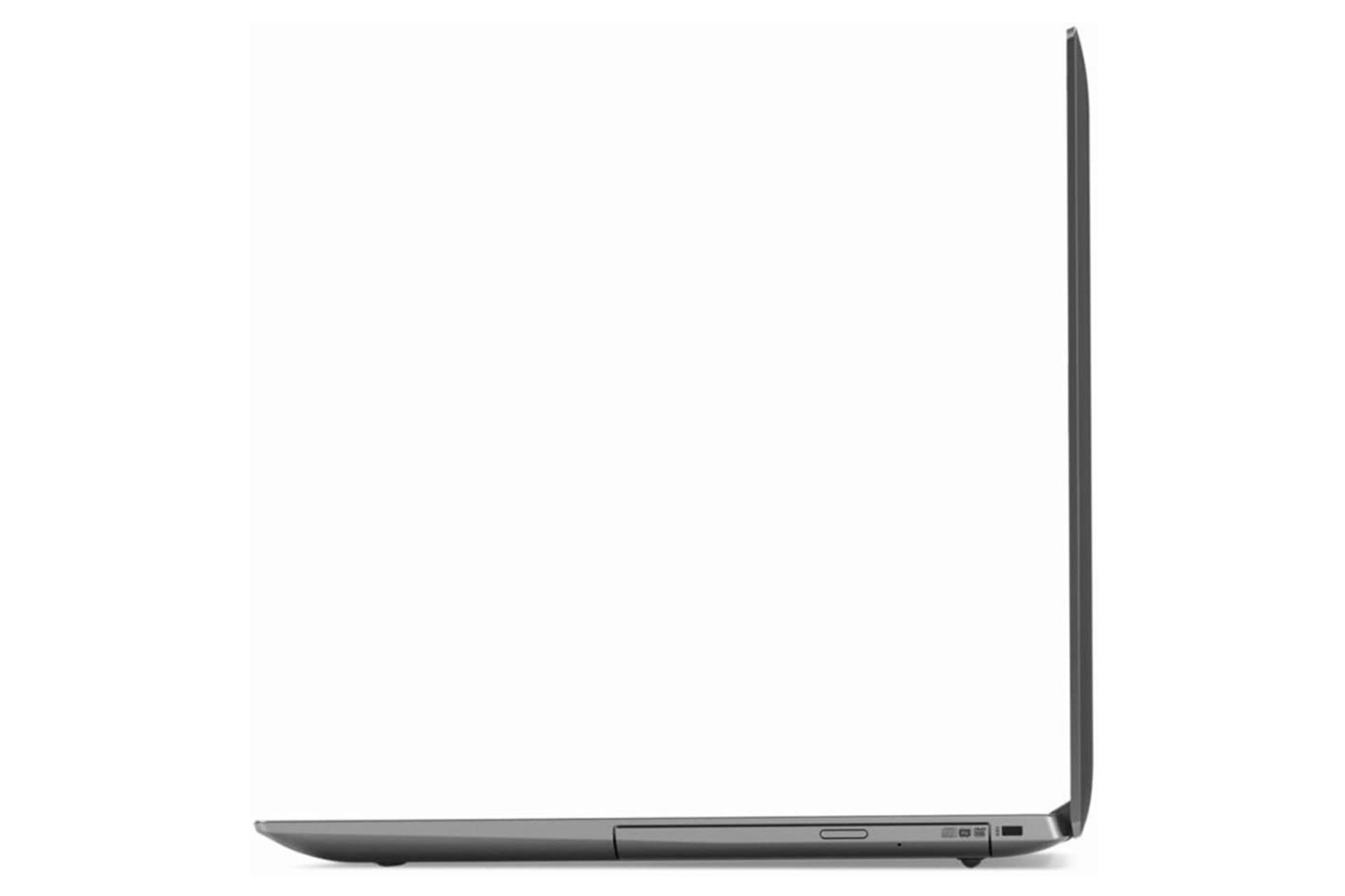 لپ تاپ لنوو آیدیاپد 330 از نمای کنار و نمایش ضخامت