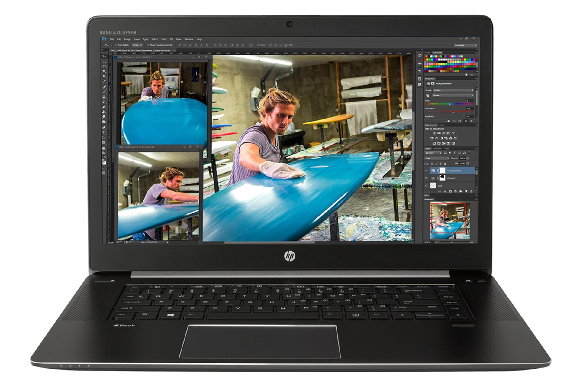 لپ تاپ اچ پی زدبوک استودیو G3 از نمای جلو