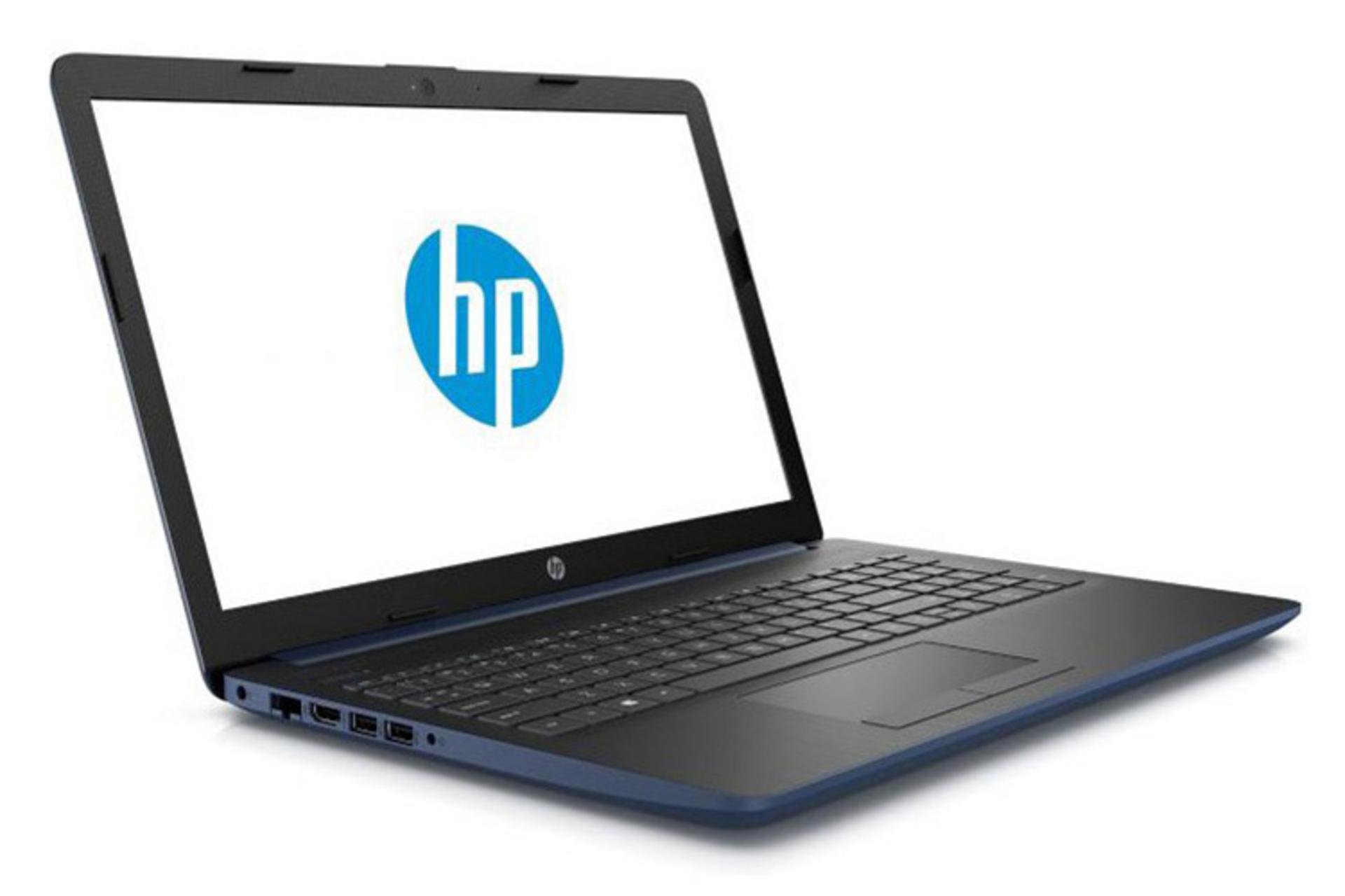 لپ تاپ اچ پی da0290nia رنگ آبی از نمای کنار