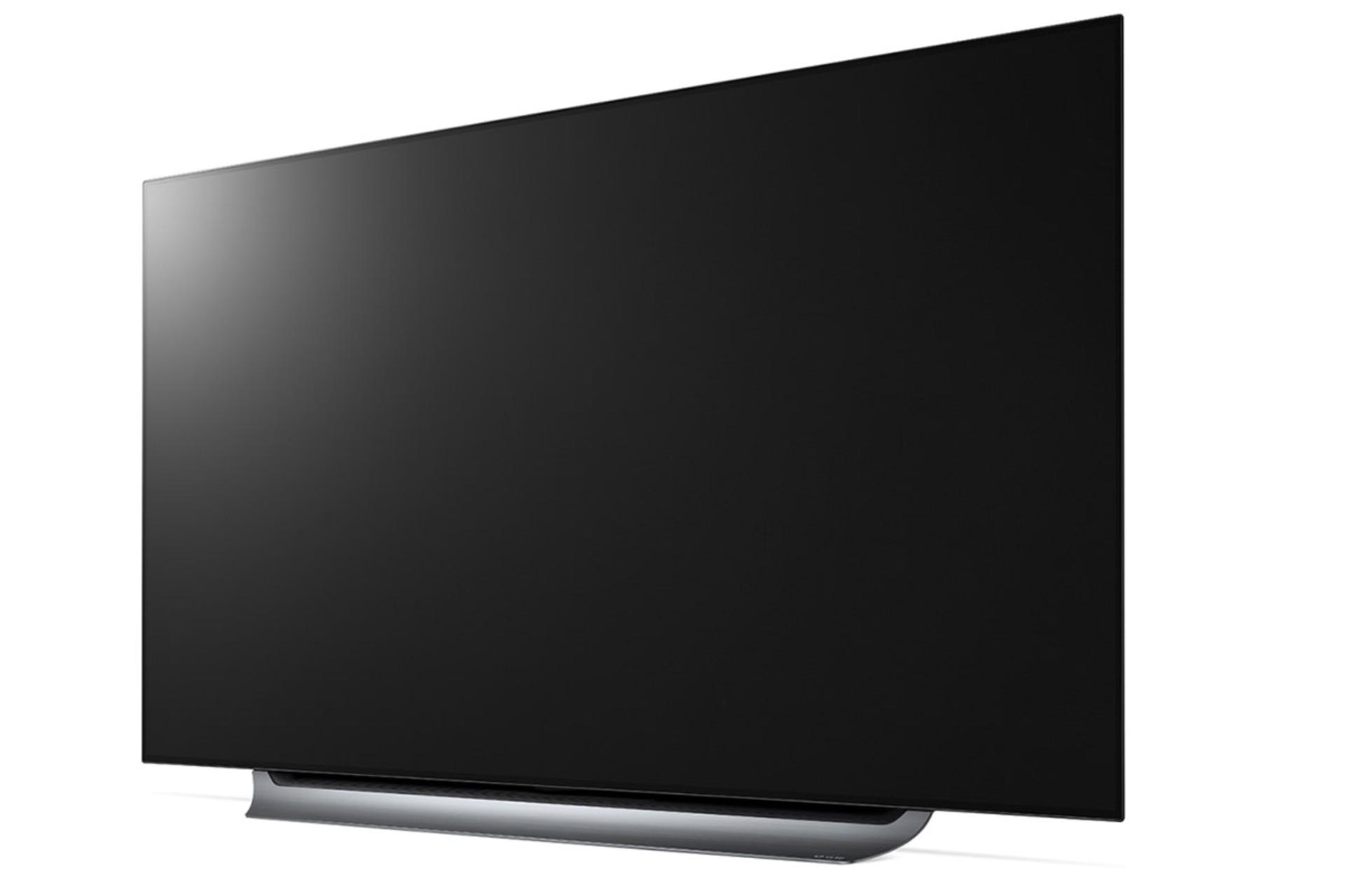 نمای نیمرخ تلویزیون ال جی C8 مدل 55 اینچ