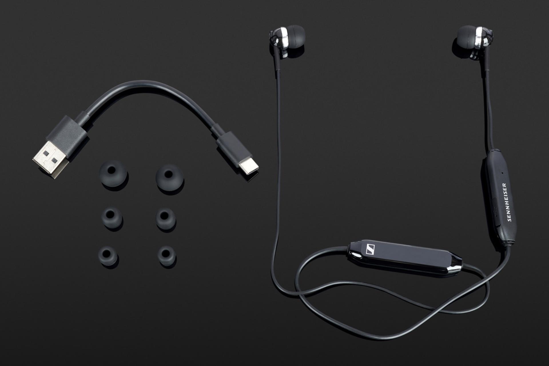 محتویات جعبه هدفون بی سیم سنهایزر Sennheiser CX 150BT