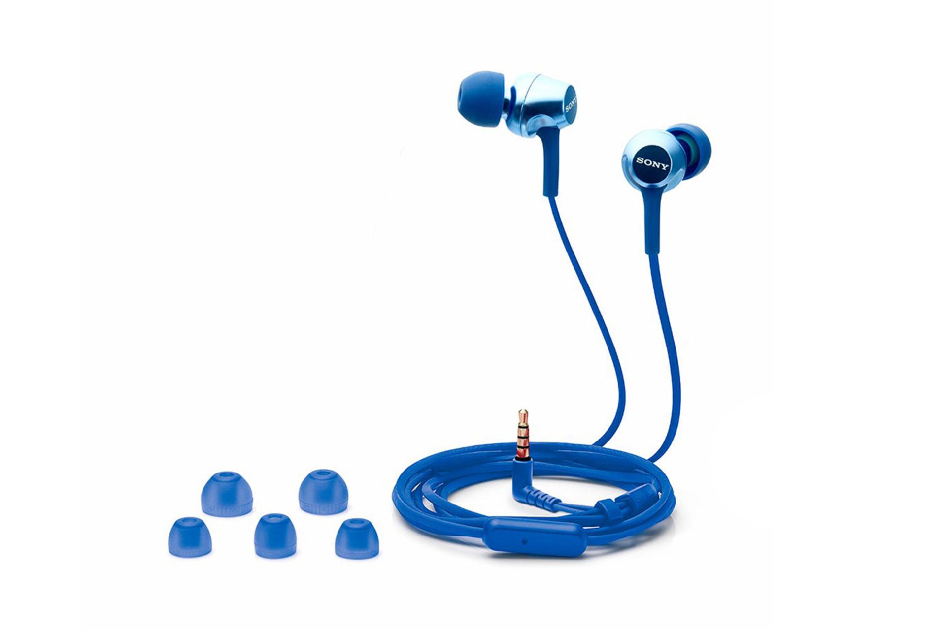 هدفون سونی Sony MDR-EX255AP آبی با ایرباد